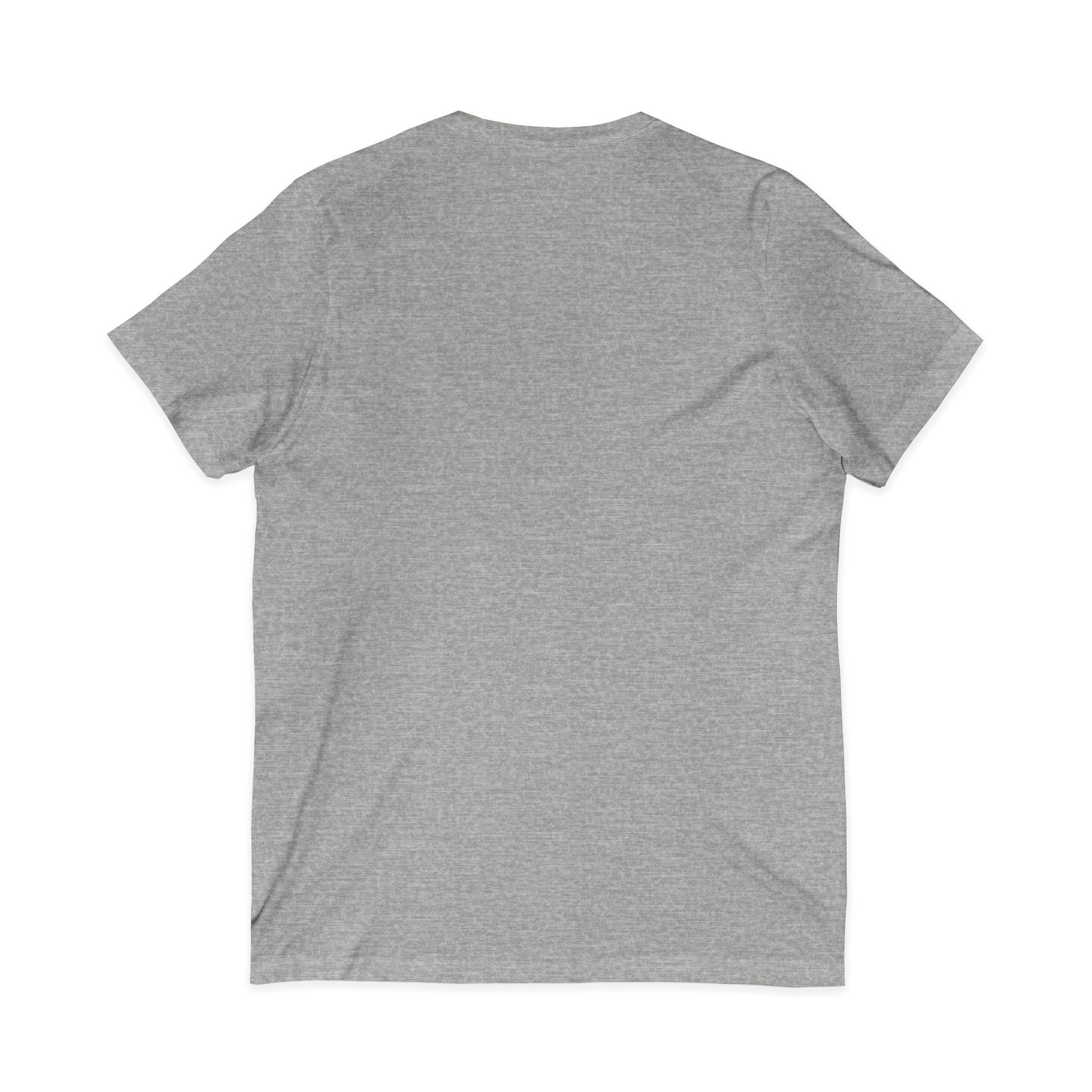 Colorful Donkey V-Neck Tee — Whimsical Farm Animal Graphic Shirt