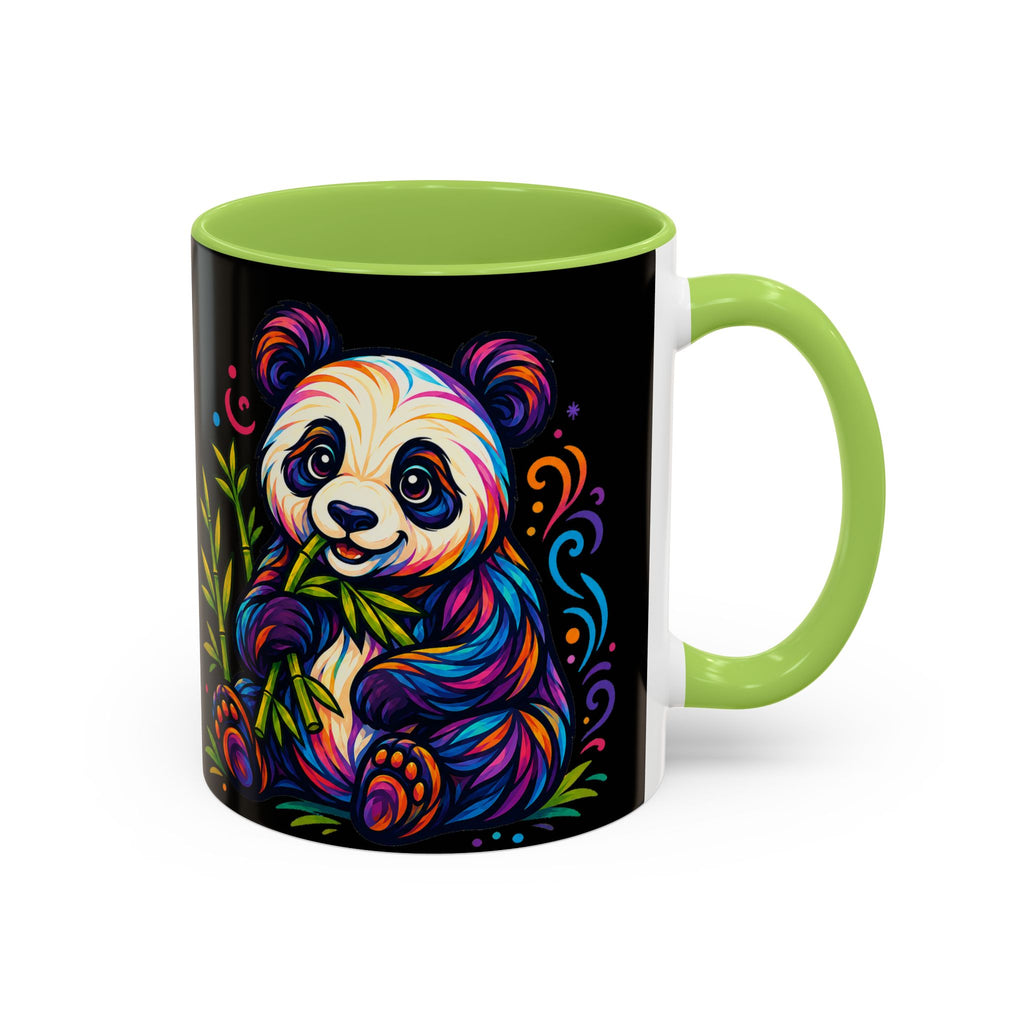 Colorful Panda Coffee Mug — Vibrant Bamboo Accent Mug (11/15oz)
