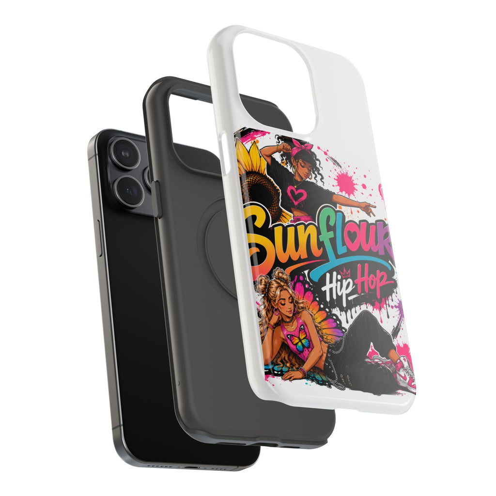 Sunflower Hip Hop Phone Case — Impact-Resistant Protective Case