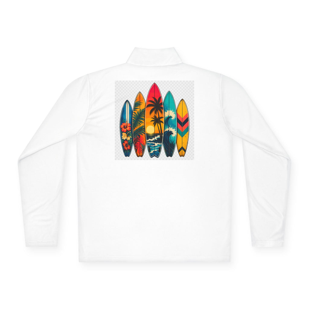 Surfboard Sunset Quarter-Zip Pullover