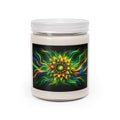Soy Candle — Vibrant Mandala Floral Aromatherapy Candle (9 oz, White Lid)