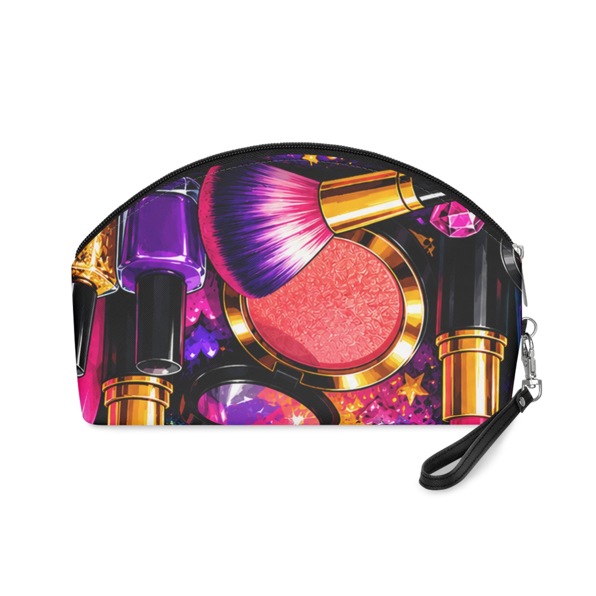 Cosmetic Splash Makeup Bag — Colorful Makeup Palette & Lipstick Pouch