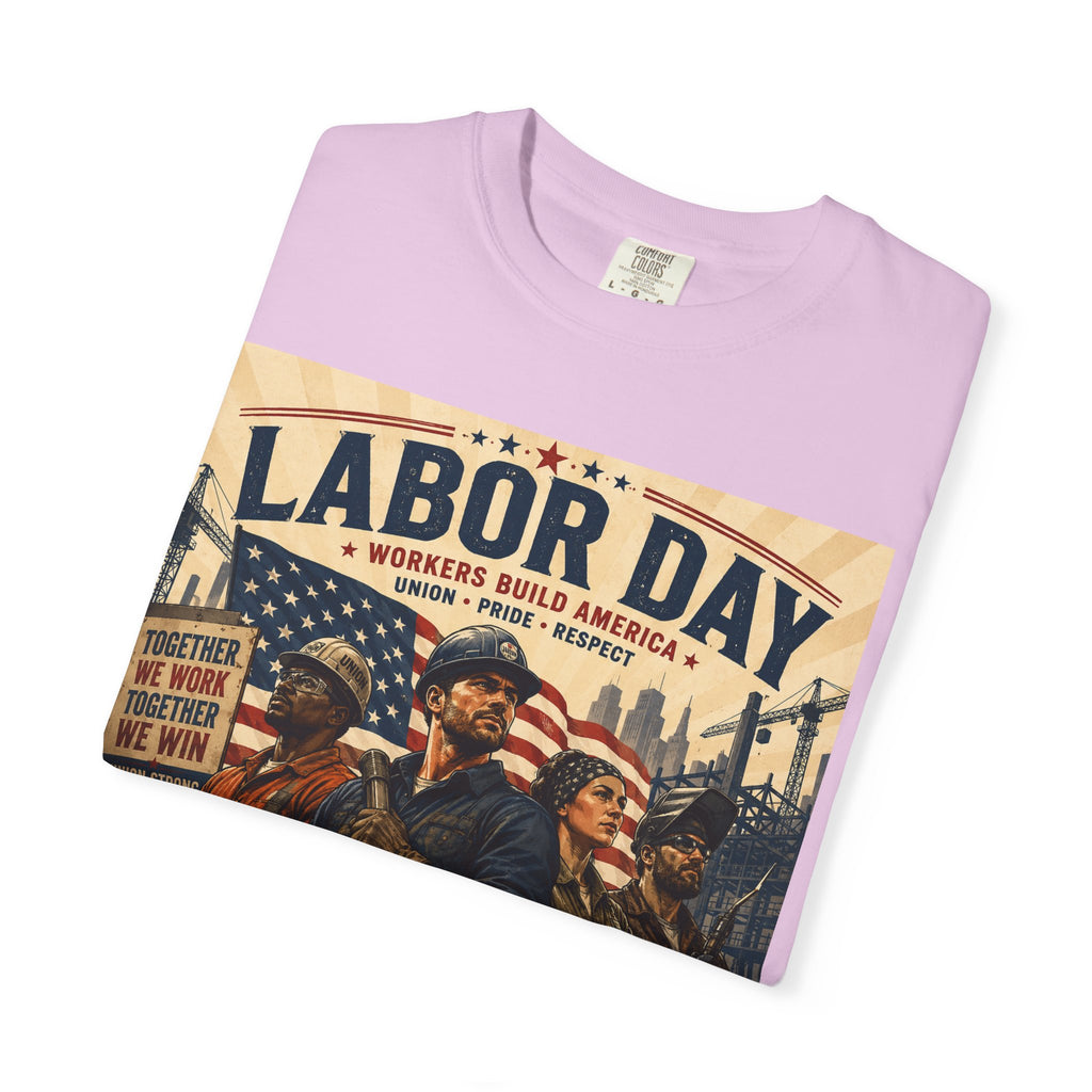 Labor Day T-Shirt — 'Thank a Union' Vintage Patriotic Tee