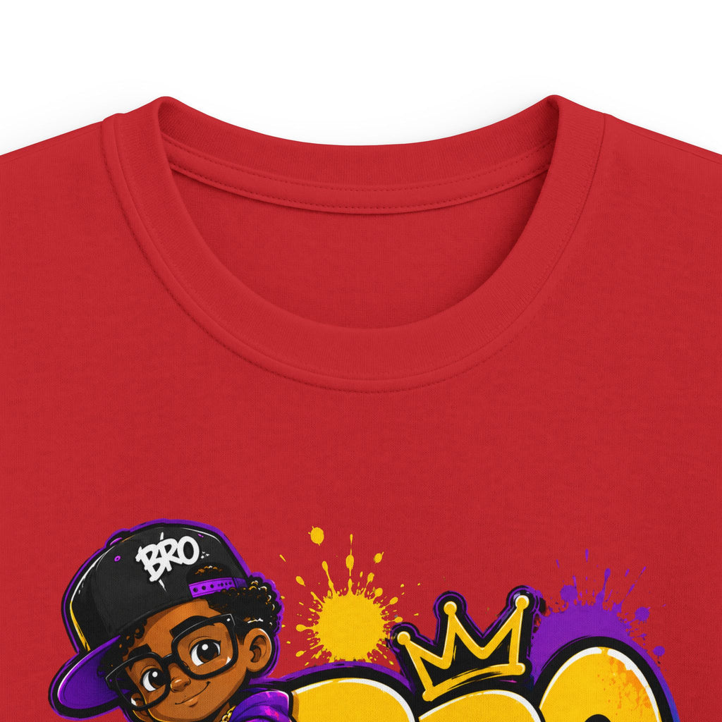 Kids 'BRO' Streetwear Tee — Cool Hip-Hop Skateboard Graphic T-Shirt for Boys