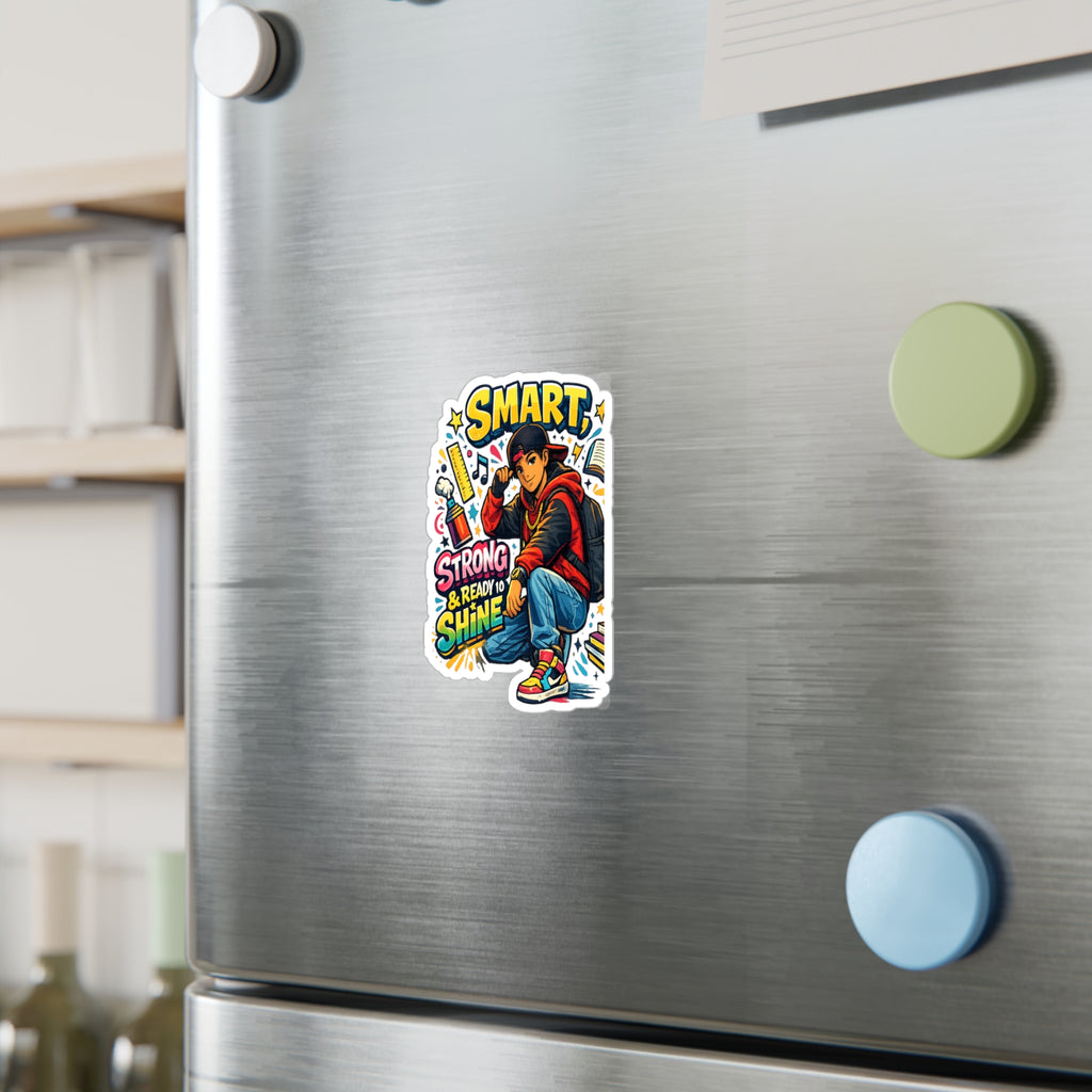 Smart, Strong & Ready to Shine Sticker — Motivational Back-to-School Vinyl Decal