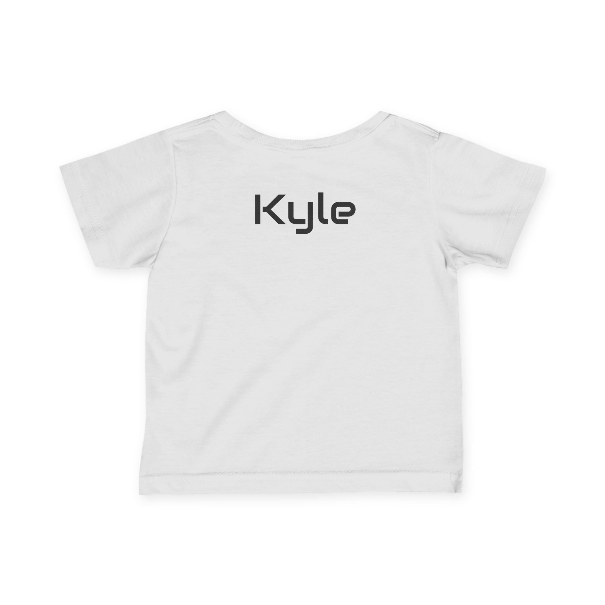 Infant Tee - Colorful 'Bro' Graffiti Graphic with Custom Name Back (Kids Baby Shirt)