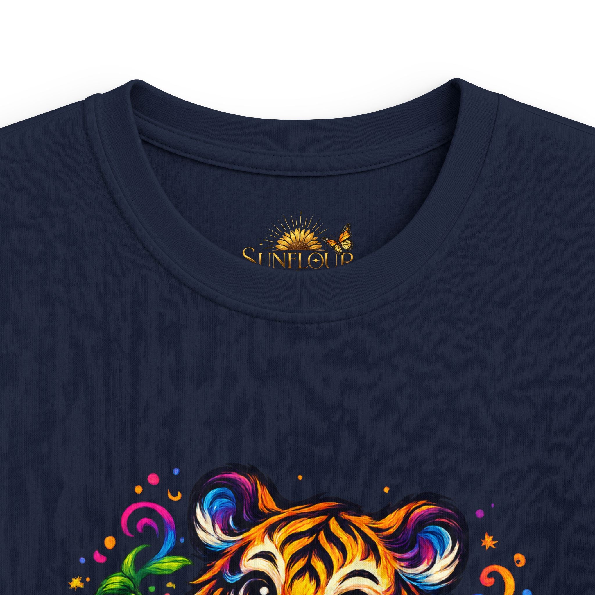 Kids Tee — Colorful Playful Tiger Cub Graphic Shirt