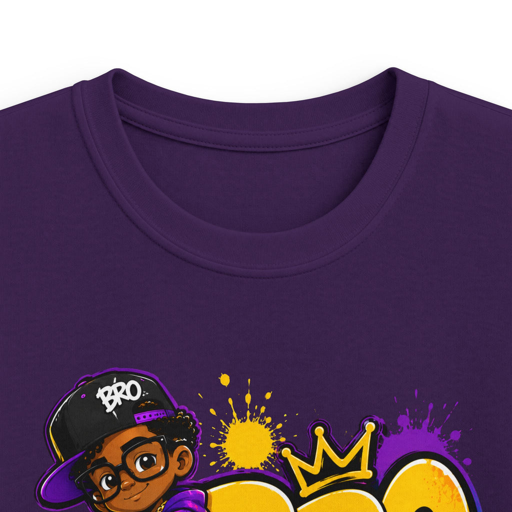 Kids 'BRO' Streetwear Tee — Cool Hip-Hop Skateboard Graphic T-Shirt for Boys