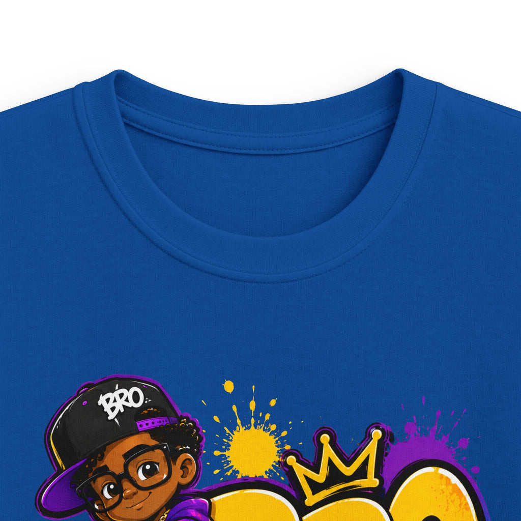 Kids 'BRO' Streetwear Tee — Cool Hip-Hop Skateboard Graphic T-Shirt for Boys