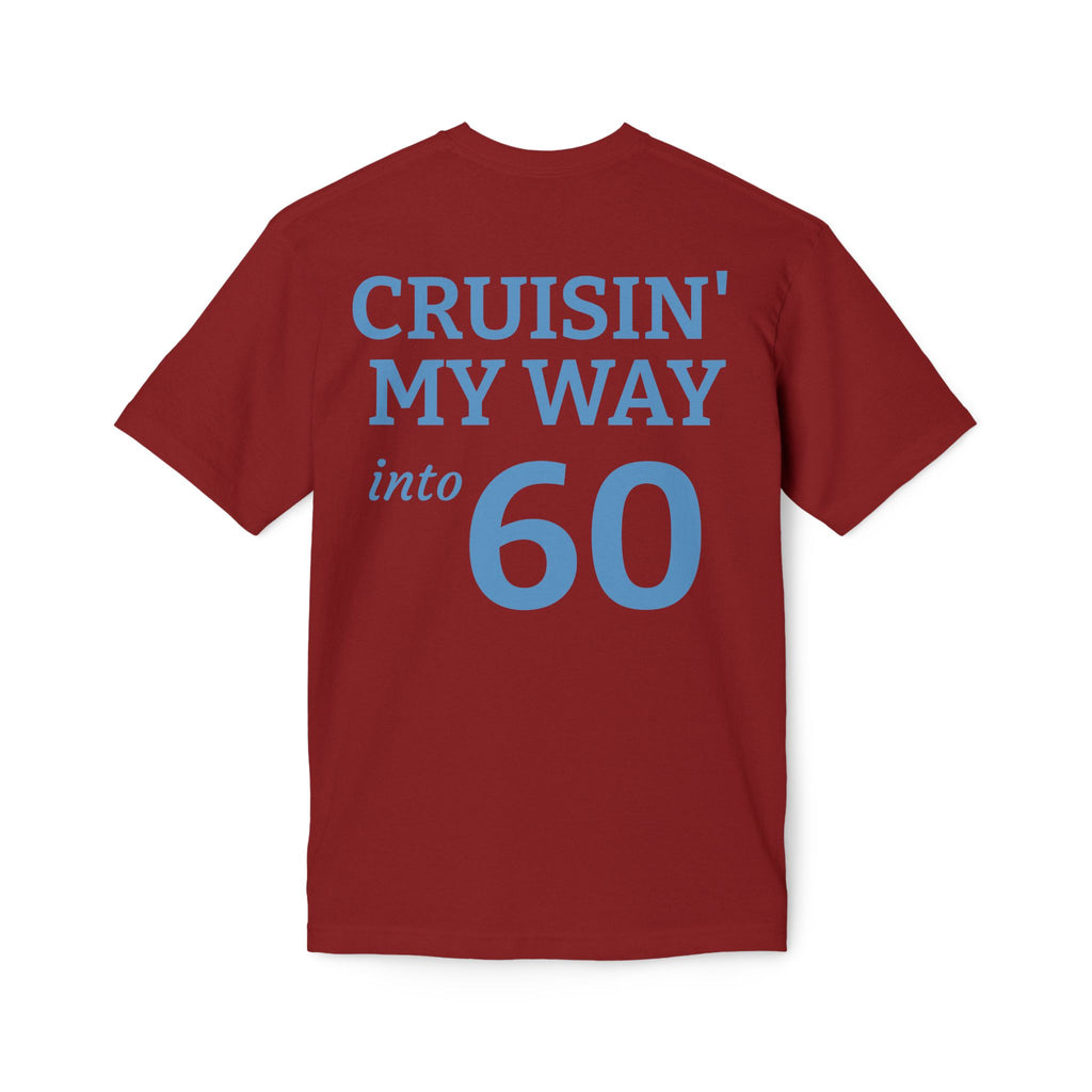 Cruisin' My Way Into 60 T-Shirt — Vintage Route 66 Classic Car Birthday Tee