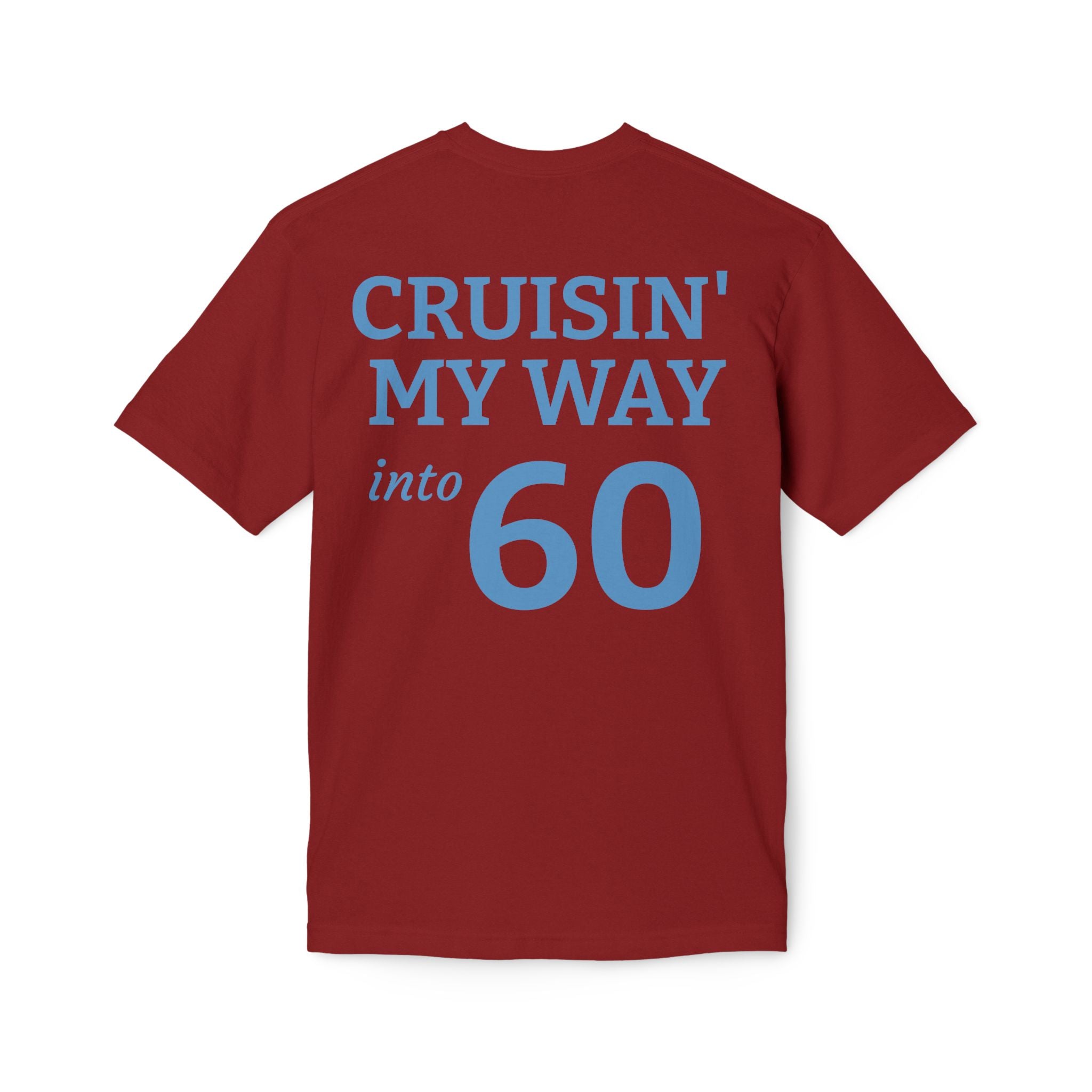 Cruisin' My Way Into 60 T-Shirt — Vintage Route 66 Classic Car Birthday Tee