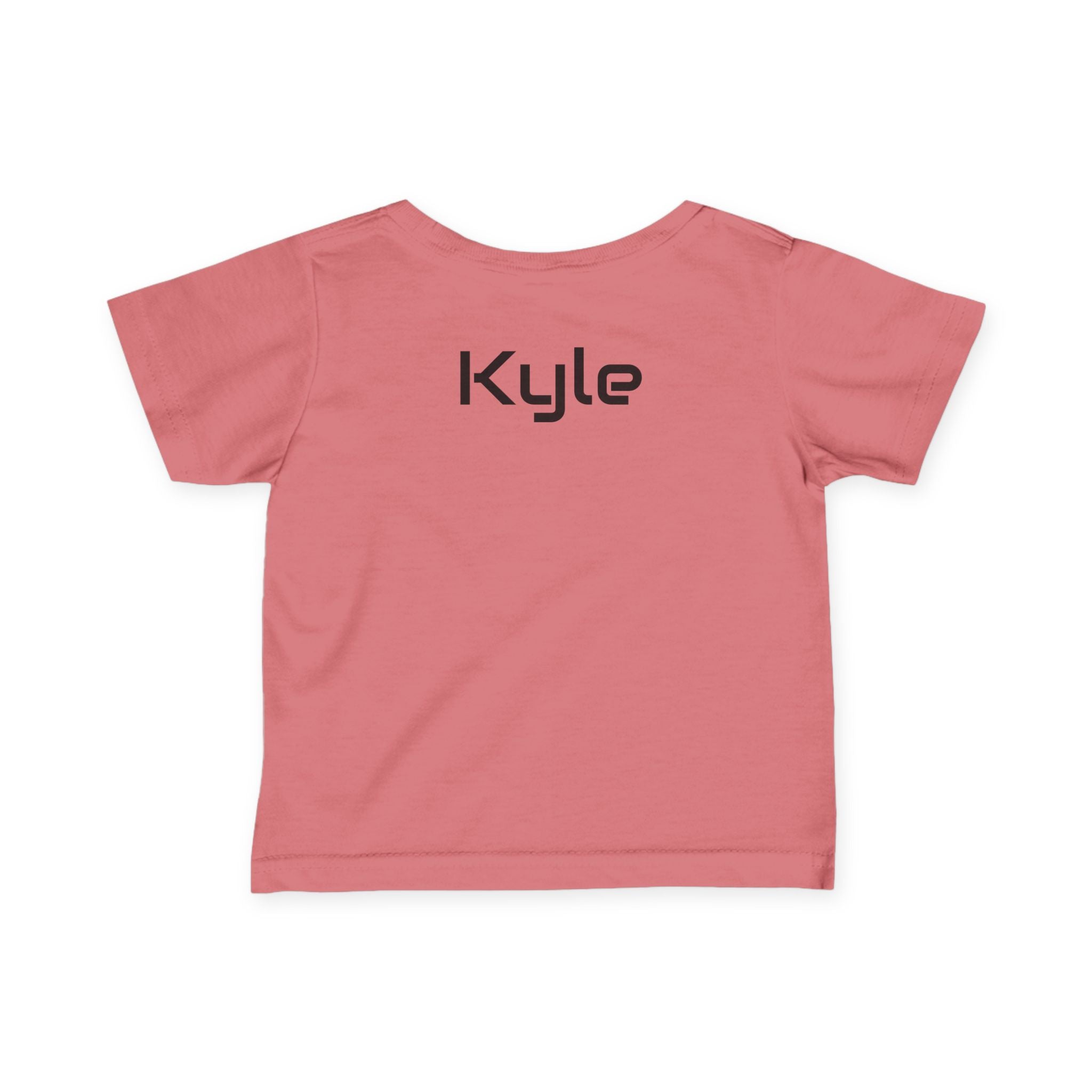 Infant Tee - Colorful 'Bro' Graffiti Graphic with Custom Name Back (Kids Baby Shirt)