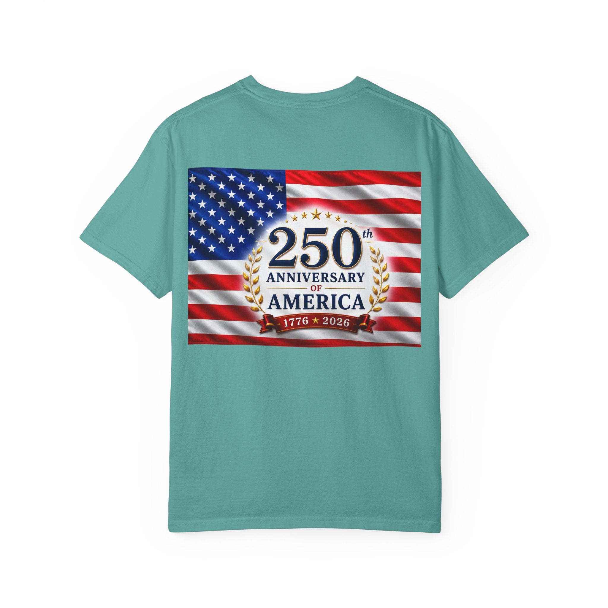 'Merica Peace Sign T-Shirt — 250th Anniversary of America Flag Tee (1776–2026)