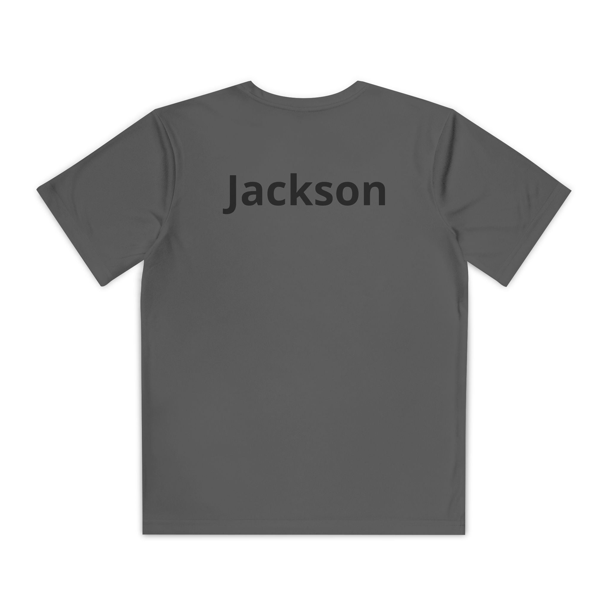 Youth Basketball Tee, Back to School — "Focus Work Win" Personalized Name Jersey