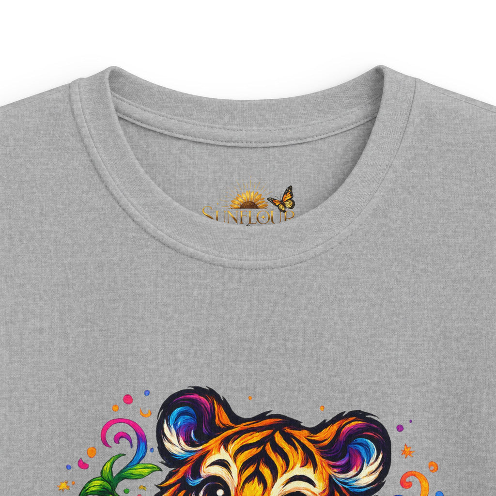 Kids Tee — Colorful Playful Tiger Cub Graphic Shirt