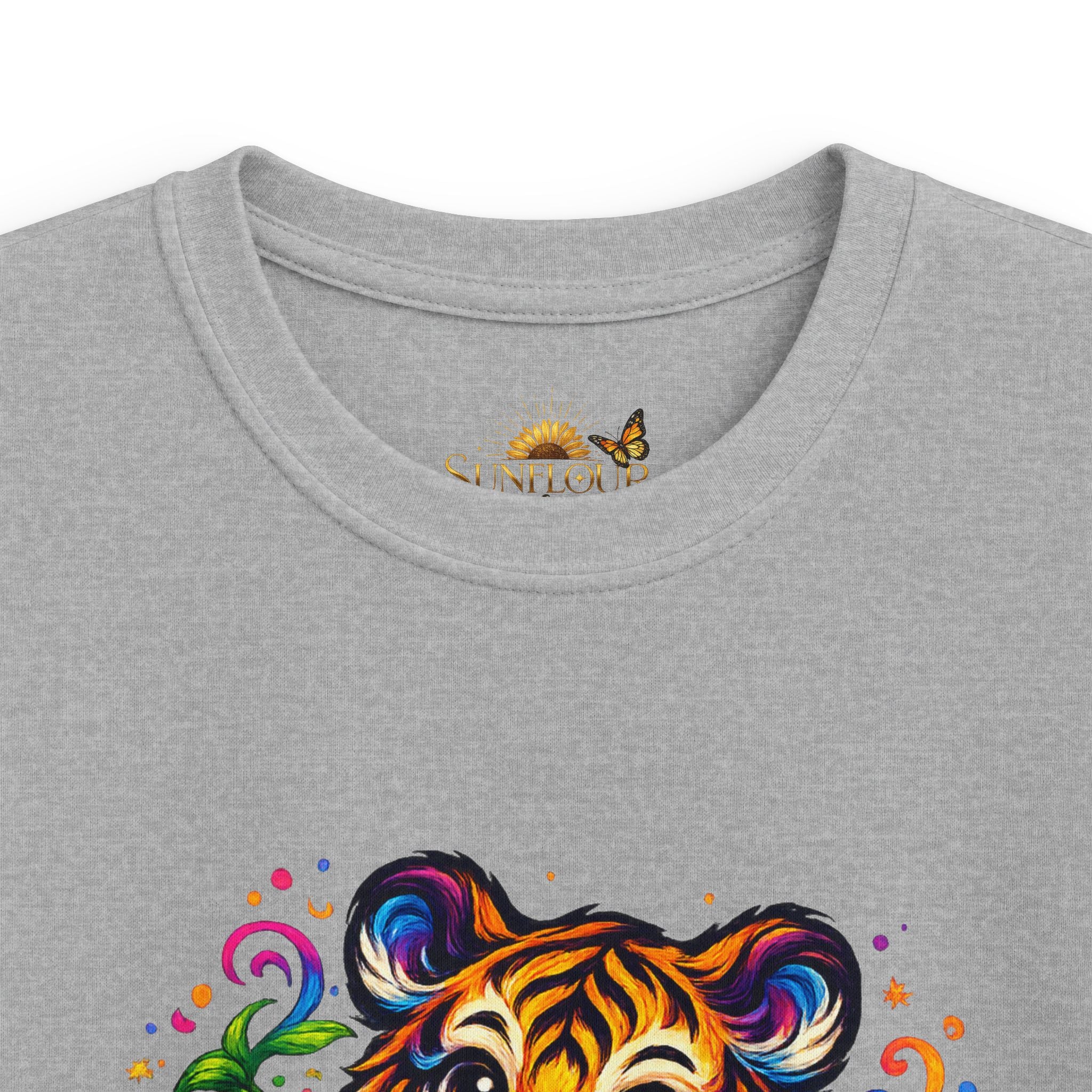 Kids Tee — Colorful Playful Tiger Cub Graphic Shirt
