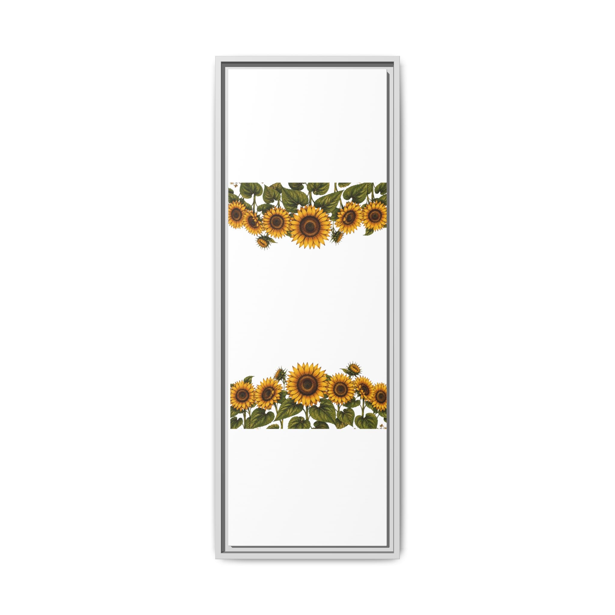 Framed Sunflower Canvas Print — Matte Floral Wall Art