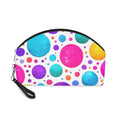 Colorful Polka Dot Makeup Bag — Bright Multicolor Cosmetic Pouch