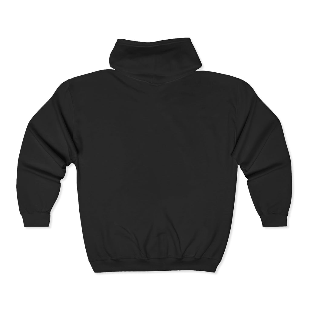 Motorbike Zip Hoodie - 'Ride On' Dirt Bike Graphic Full-Zip Sweatshirt