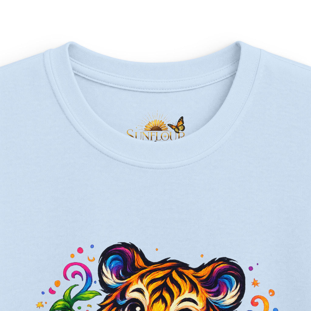 Kids Tee — Colorful Playful Tiger Cub Graphic Shirt