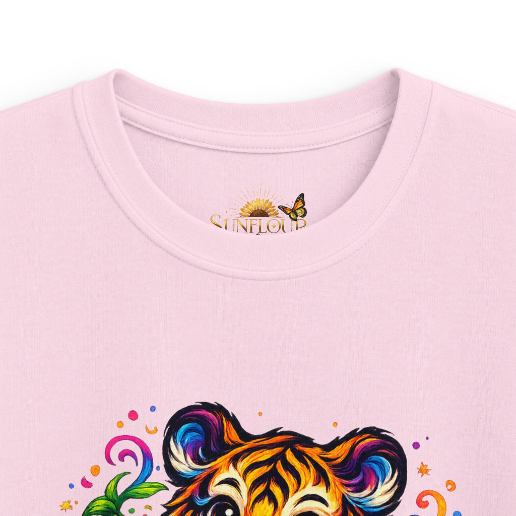 Kids Tee — Colorful Playful Tiger Cub Graphic Shirt