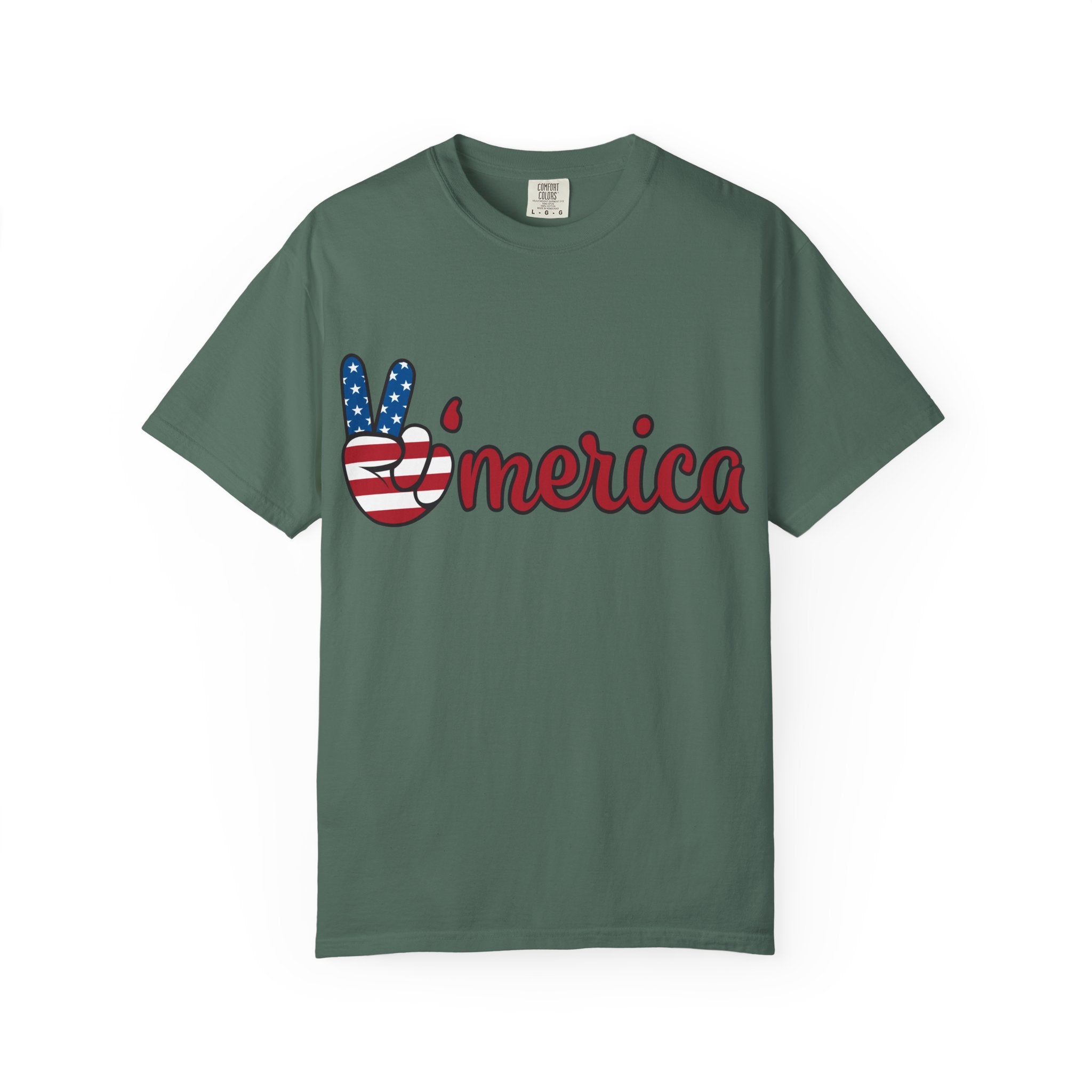 'Merica Peace Sign T-Shirt — 250th Anniversary of America Flag Tee (1776–2026)