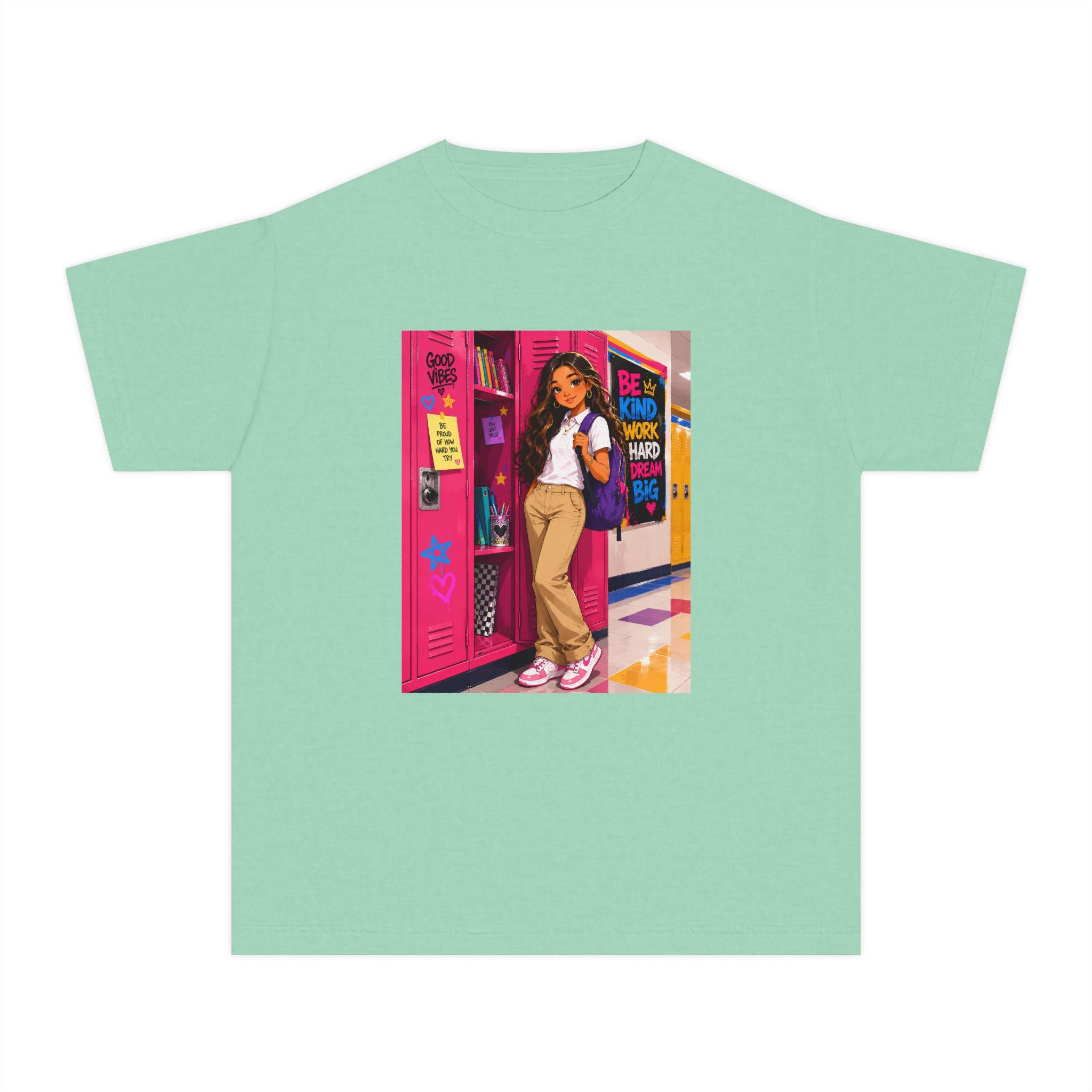 Schoolgirl Locker Youth Tee — Personalized "Olivia" Schoolgirl Locker Graphic Shirt