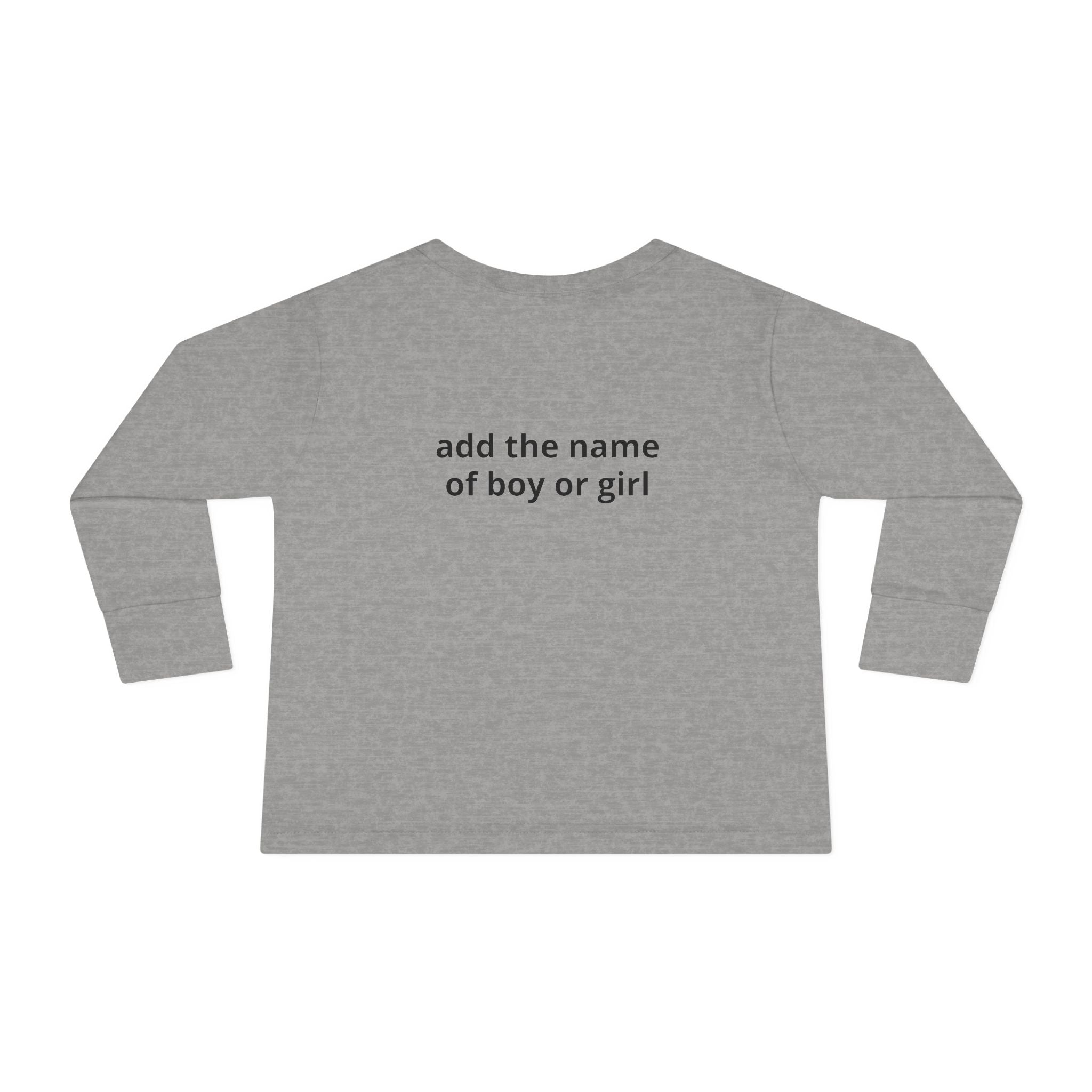 Halloween Toddler Long Sleeve Tee — Cute Dinosaur Ghost "BOO!" Halloween Shirt