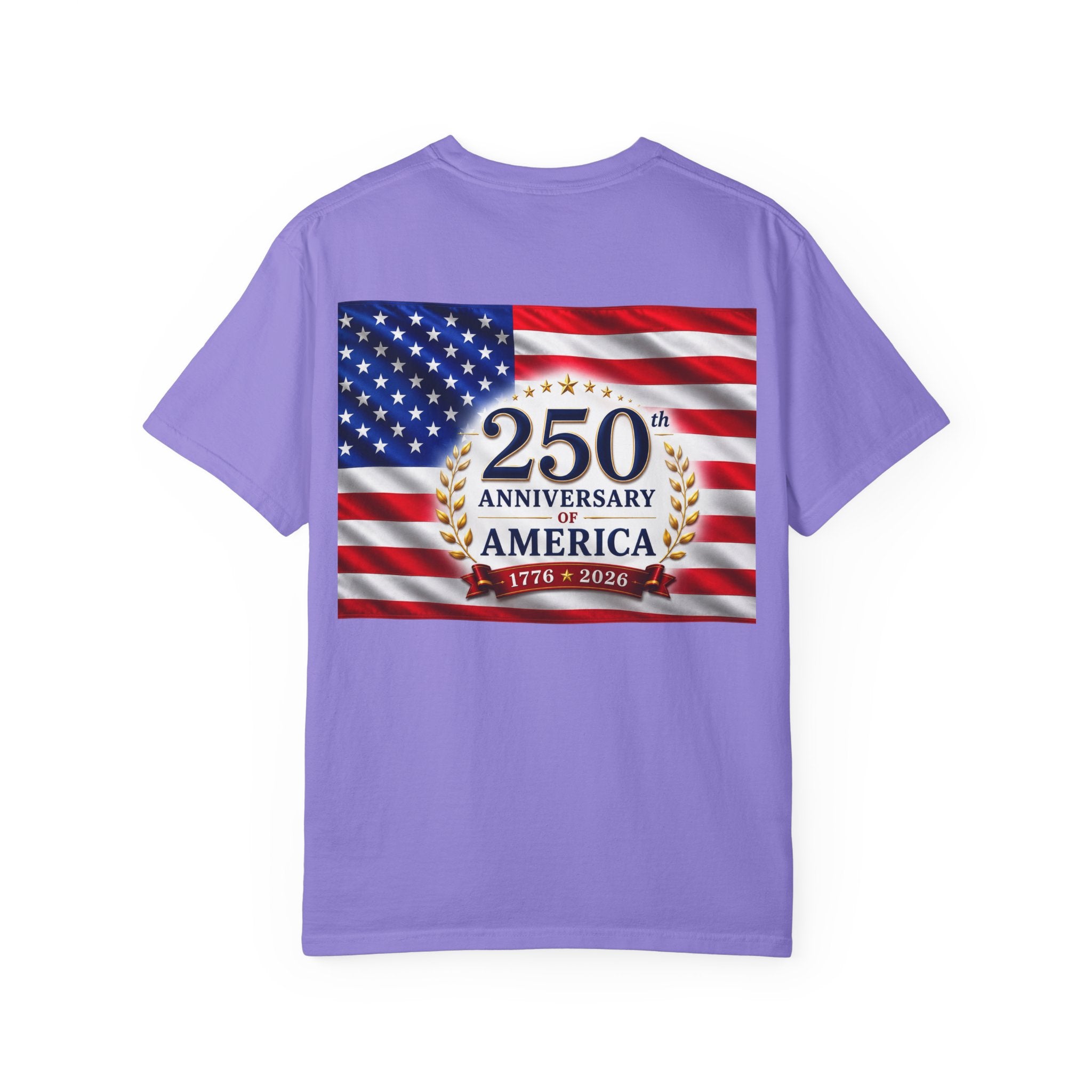 'Merica Peace Sign T-Shirt — 250th Anniversary of America Flag Tee (1776–2026)