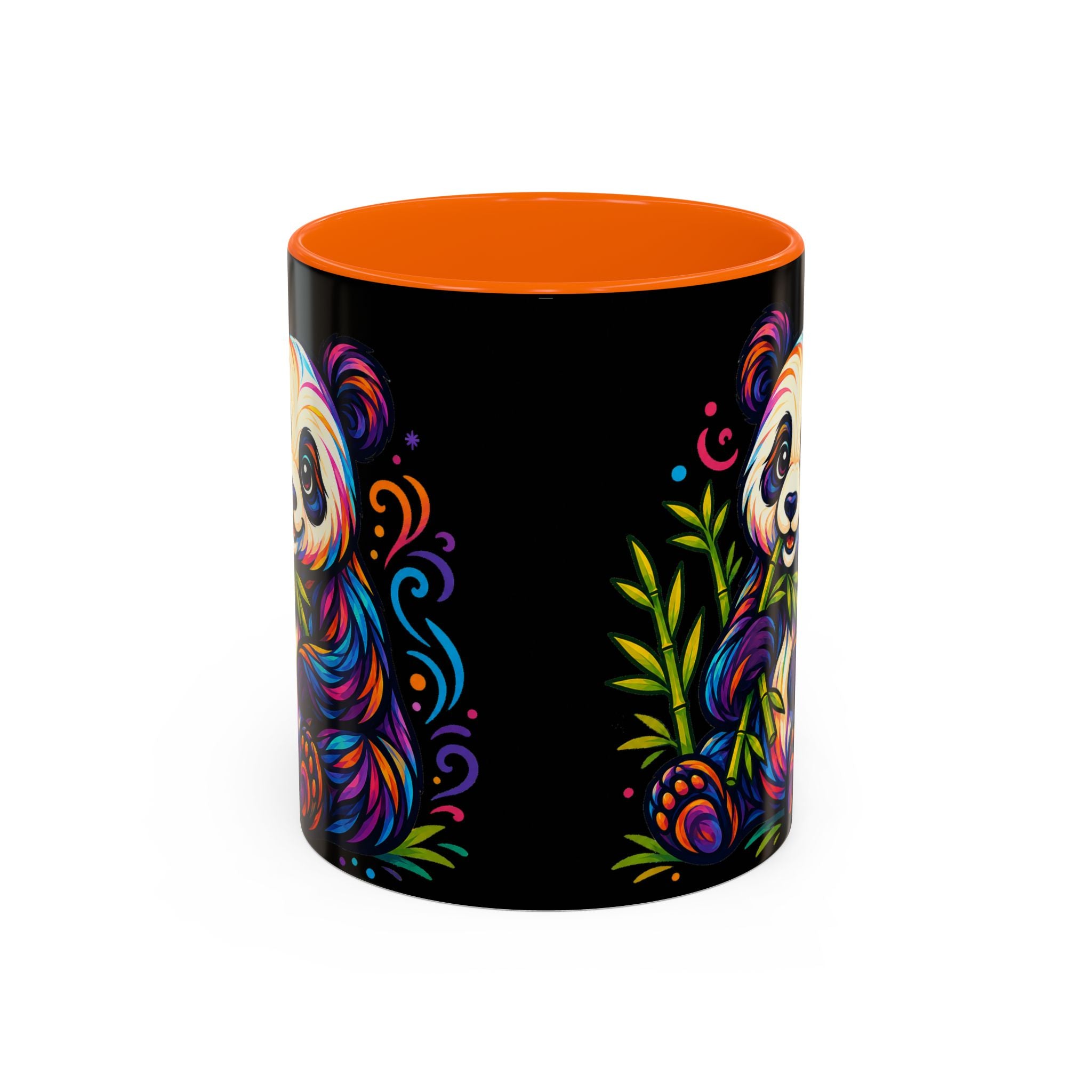 Colorful Panda Coffee Mug — Vibrant Bamboo Accent Mug (11/15oz)