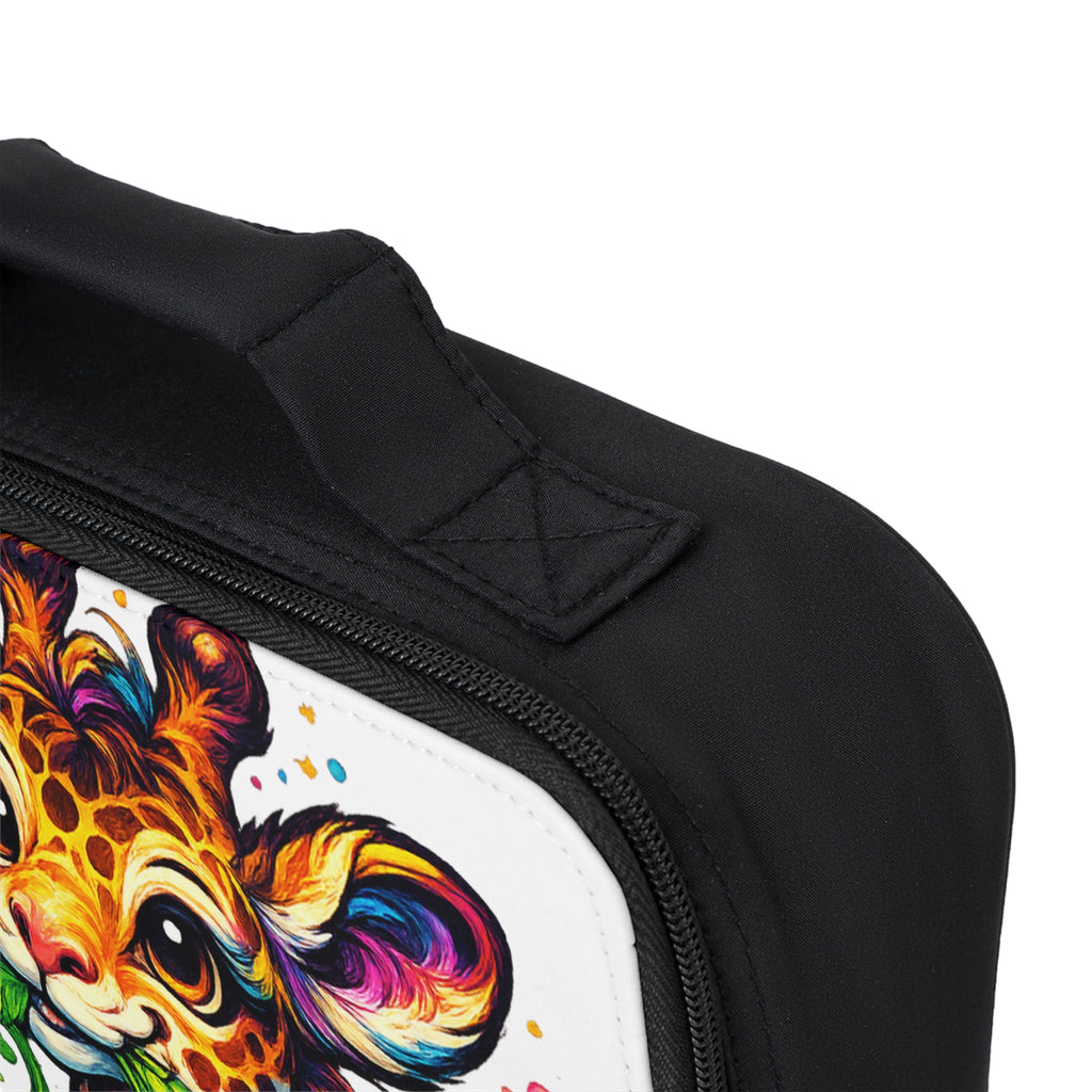 Cute Colorful Giraffe Lunch Bag — Kids Insulated Lunchbox with Playful Jungle Design