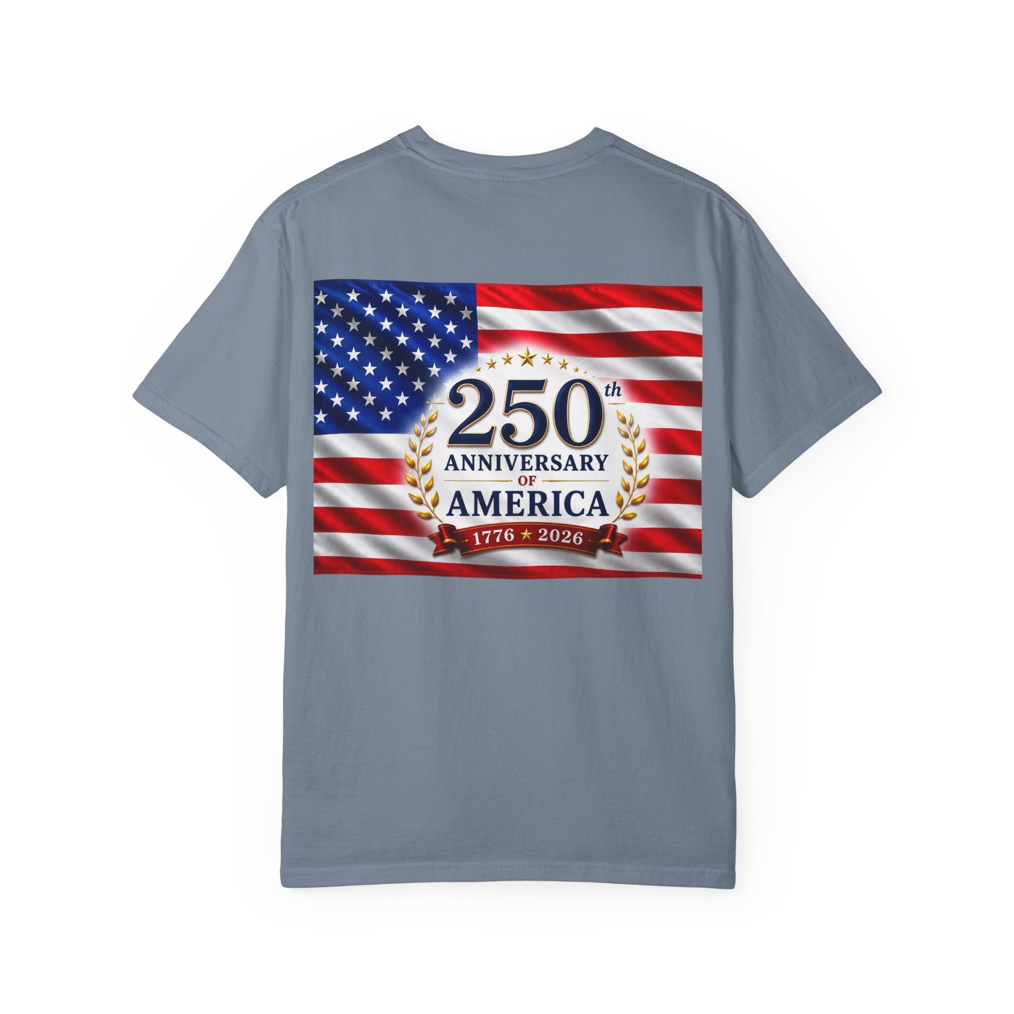 'Merica Peace Sign T-Shirt — 250th Anniversary of America Flag Tee (1776–2026)