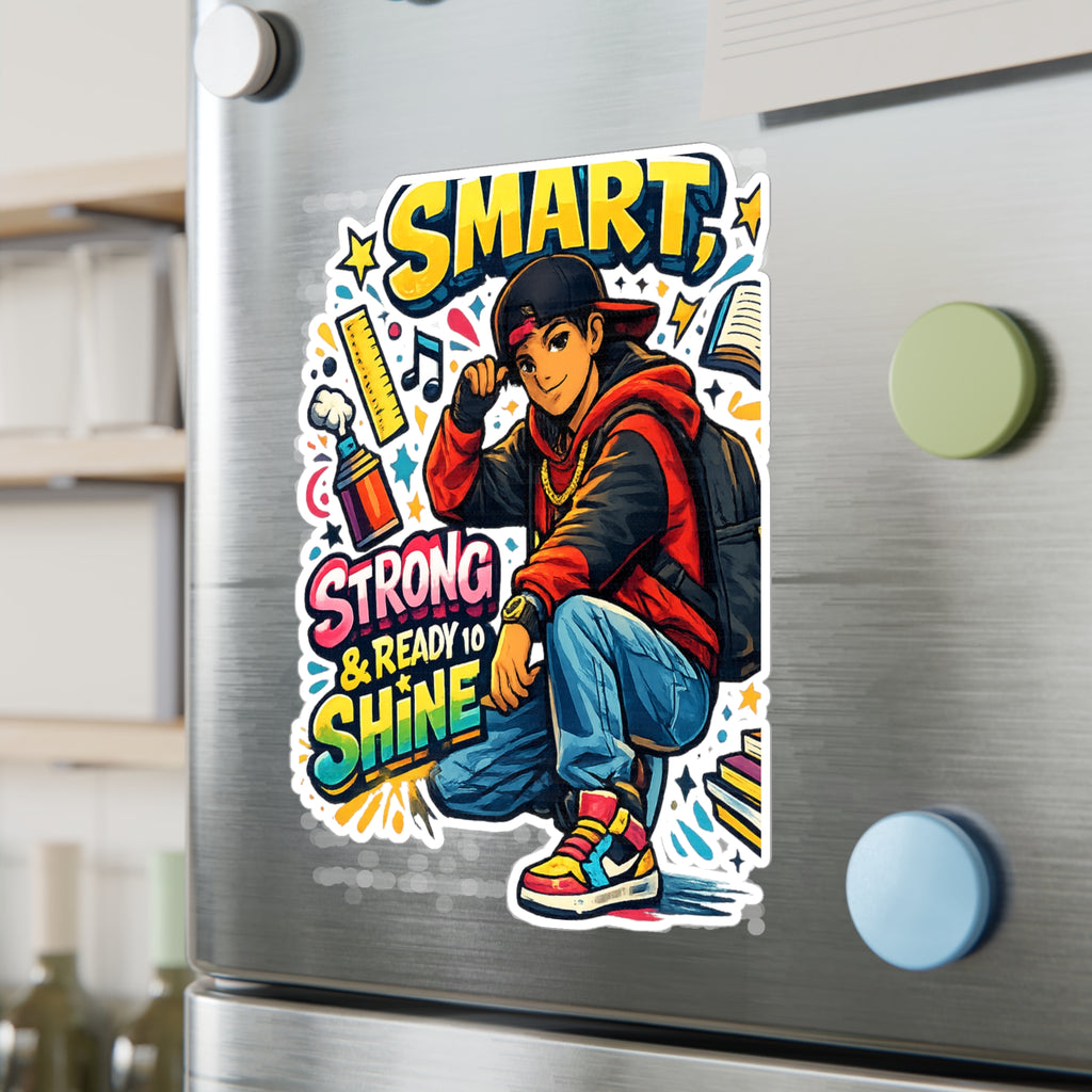 Smart, Strong & Ready to Shine Sticker — Motivational Back-to-School Vinyl Decal