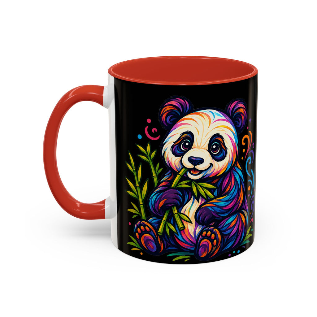 Colorful Panda Coffee Mug — Vibrant Bamboo Accent Mug (11/15oz)
