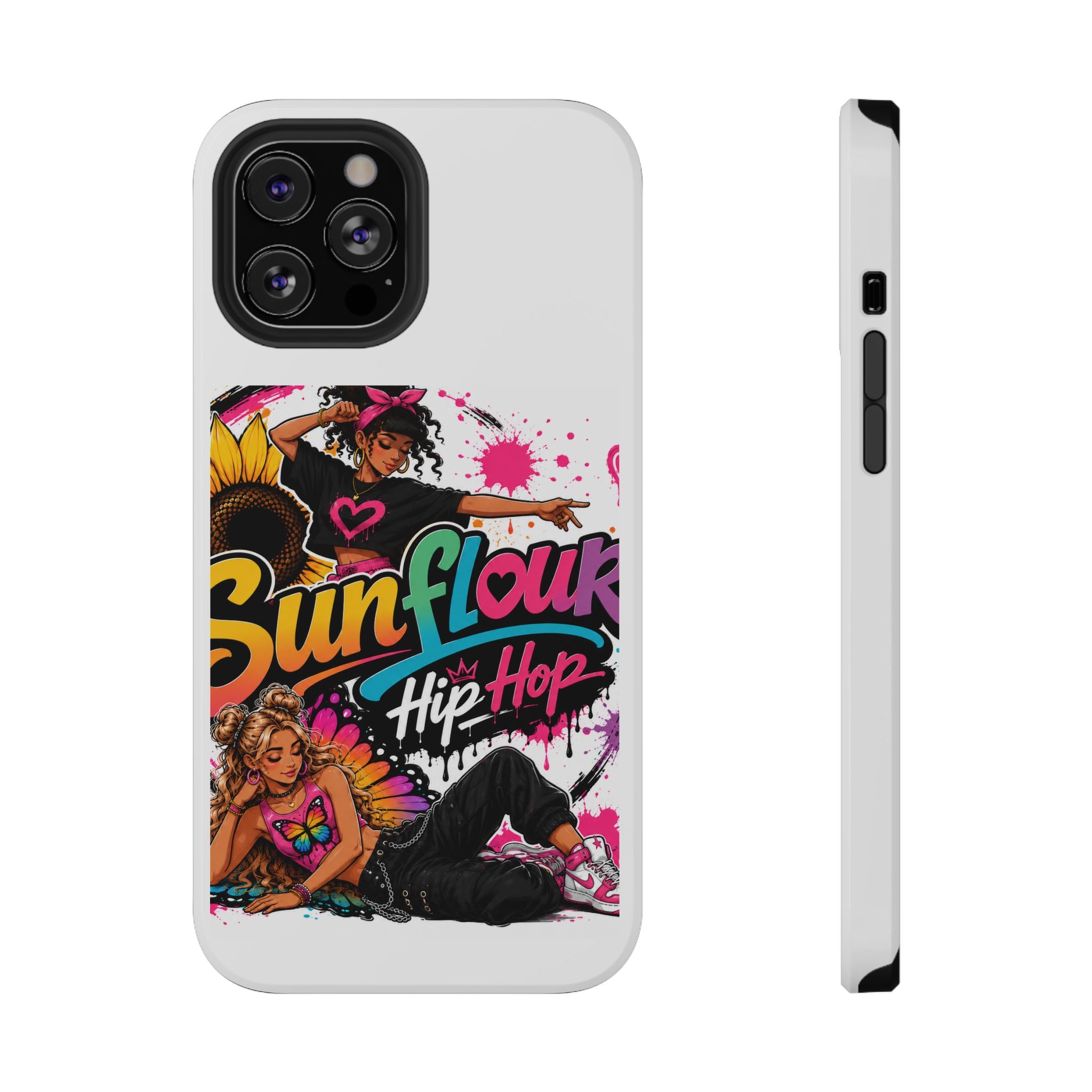 Sunflower Hip Hop Phone Case — Impact-Resistant Protective Case