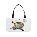Weekender Tote Bag — Colorful Geometric Sloth "Nice / Be Kind" Travel Tote