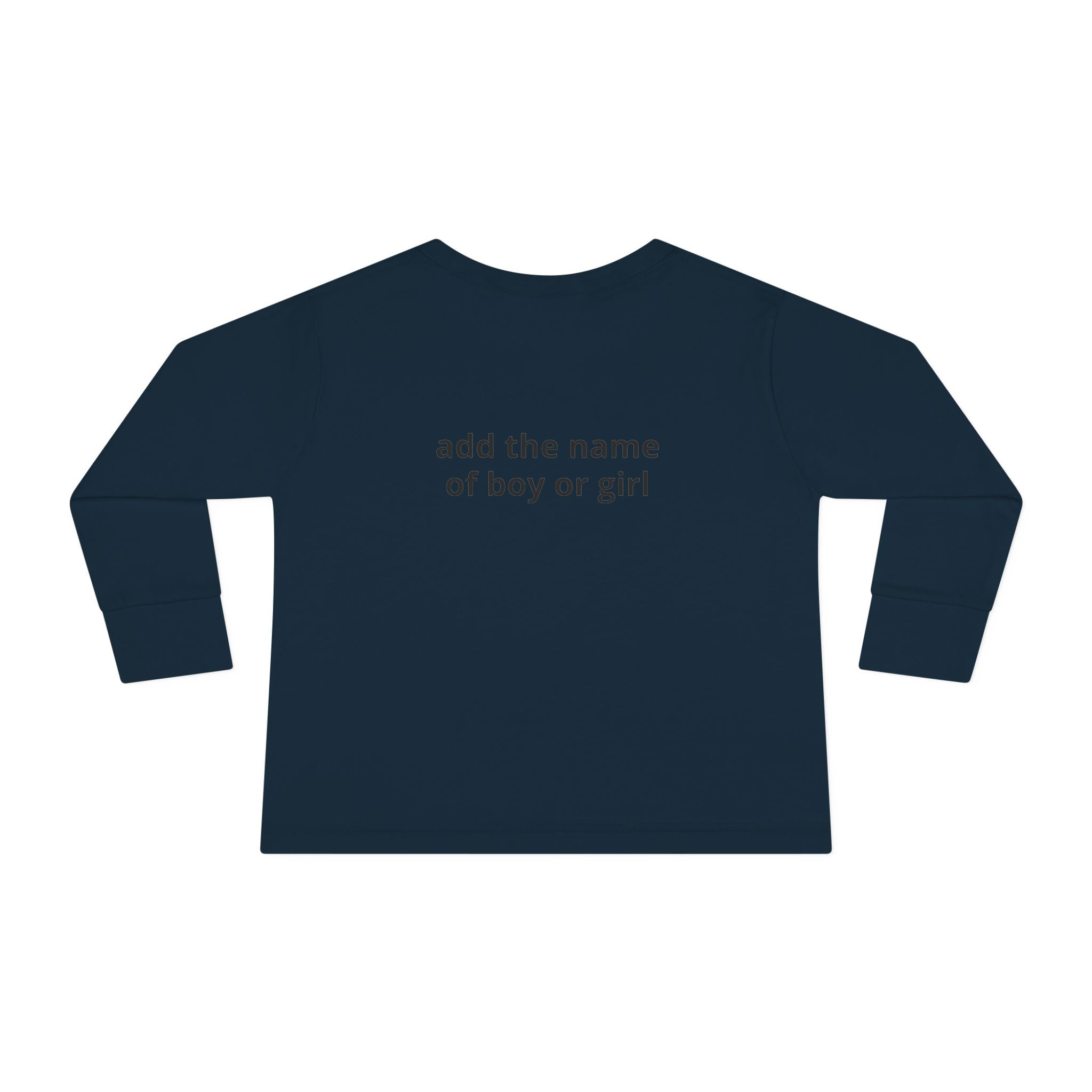 Halloween Toddler Long Sleeve Tee — Cute Dinosaur Ghost "BOO!" Halloween Shirt