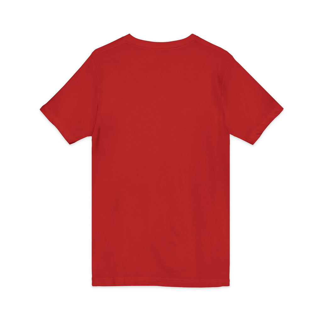 Colorful Donkey V-Neck Tee — Whimsical Farm Animal Graphic Shirt