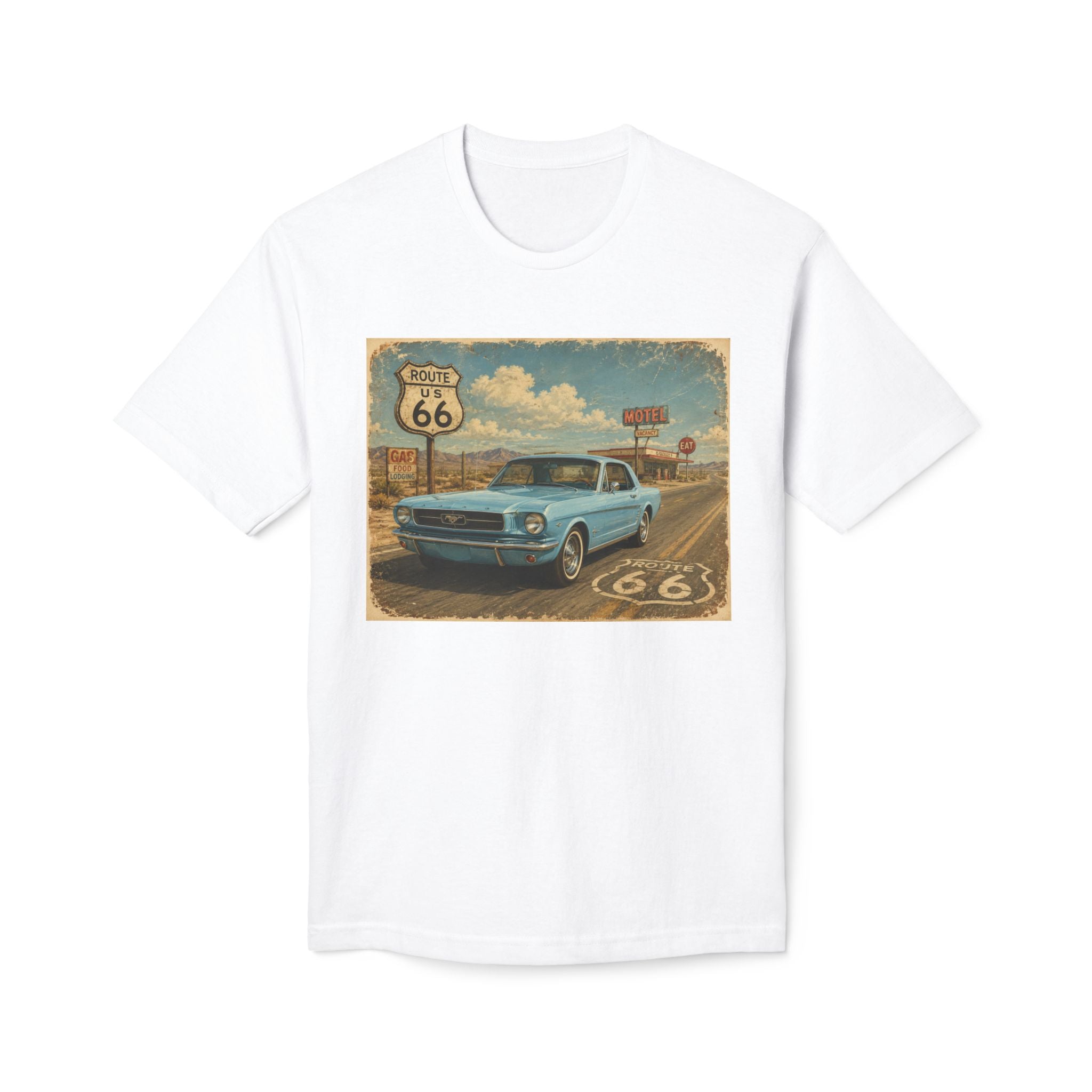 Cruisin' My Way Into 60 T-Shirt — Vintage Route 66 Classic Car Birthday Tee