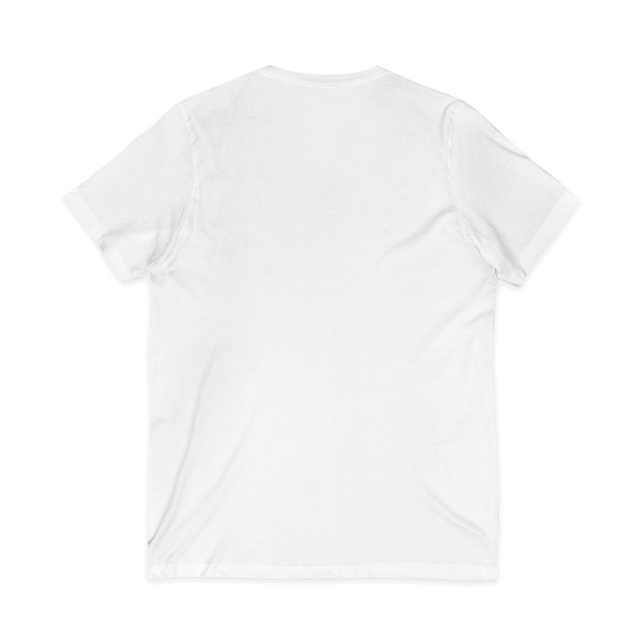 Colorful Donkey V-Neck Tee — Whimsical Farm Animal Graphic Shirt