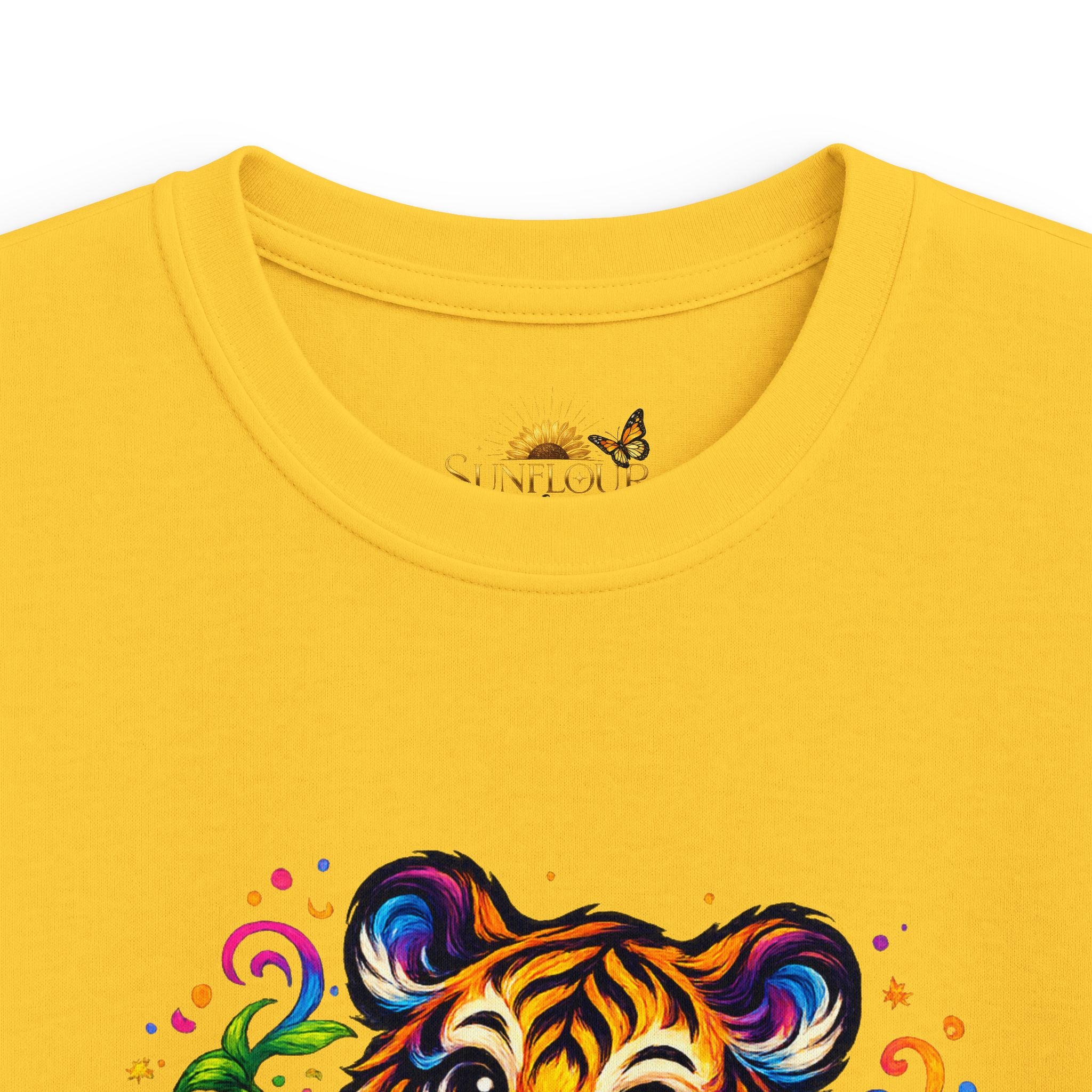 Kids Tee — Colorful Playful Tiger Cub Graphic Shirt