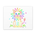 Rainbow Lion Canvas Art — Cute Kids Wall Decor