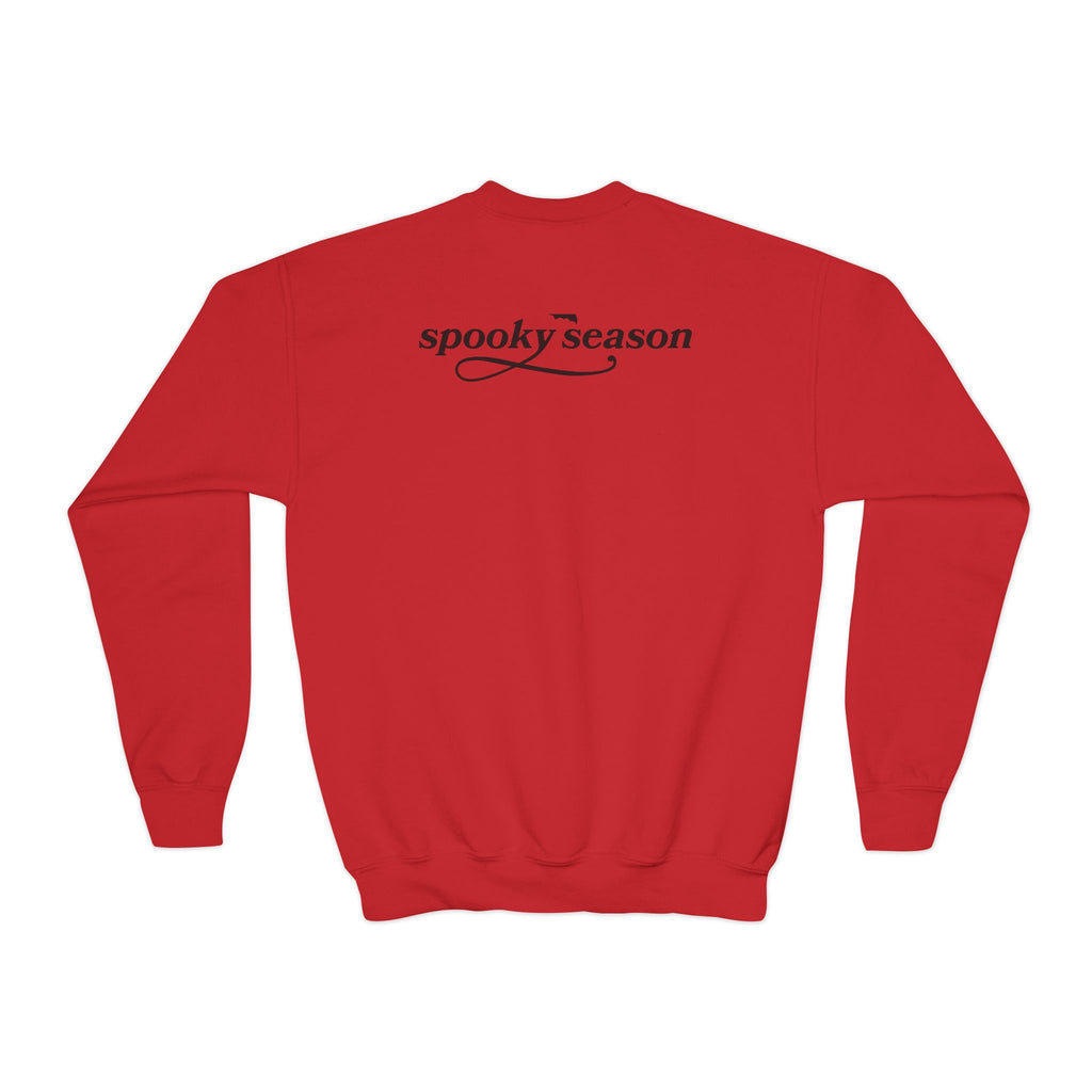 Youth Crewneck Sweatshirt — "Spooky Season" Halloween Kid Pullover