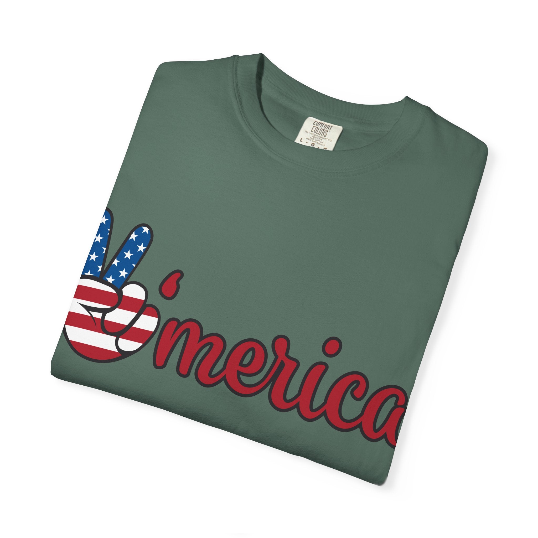'Merica Peace Sign T-Shirt — 250th Anniversary of America Flag Tee (1776–2026)