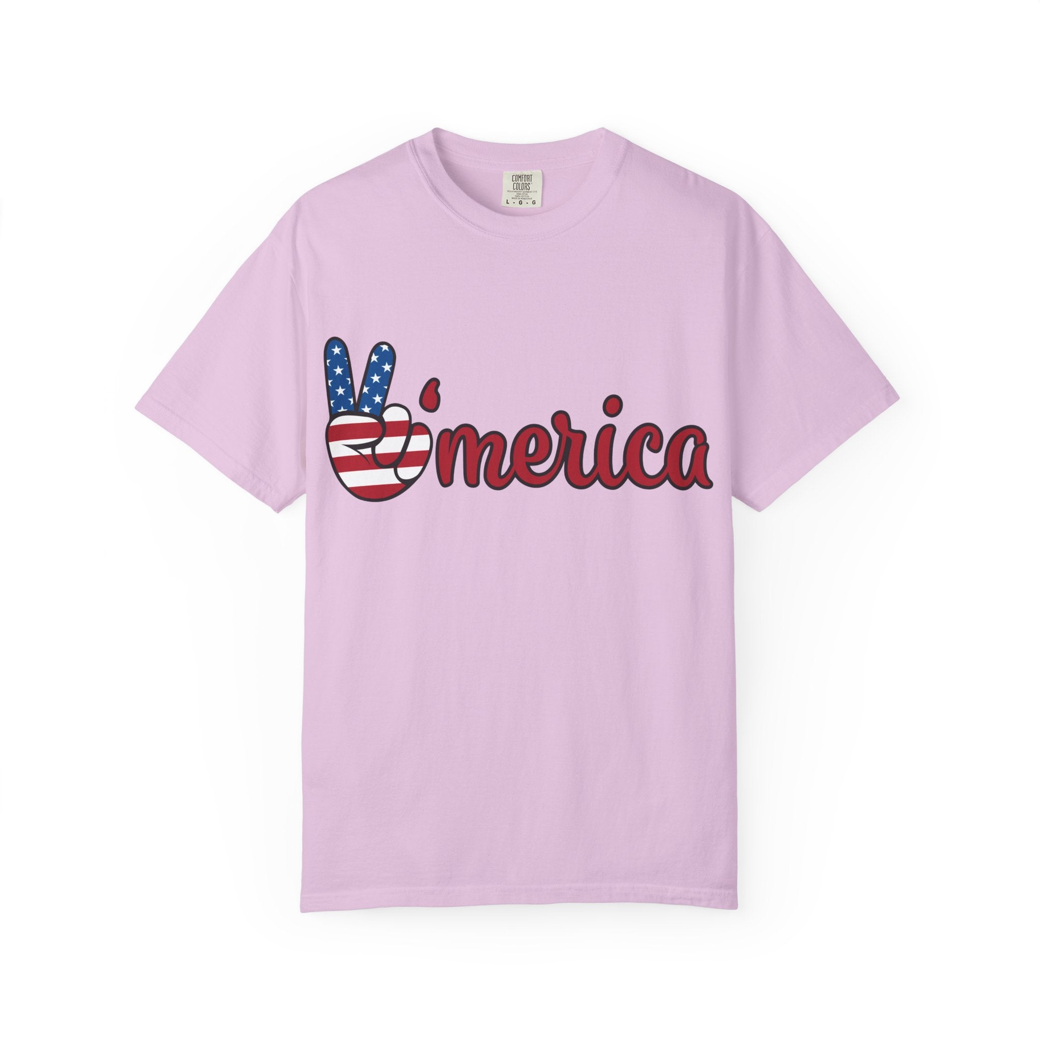 'Merica Peace Sign T-Shirt — 250th Anniversary of America Flag Tee (1776–2026)