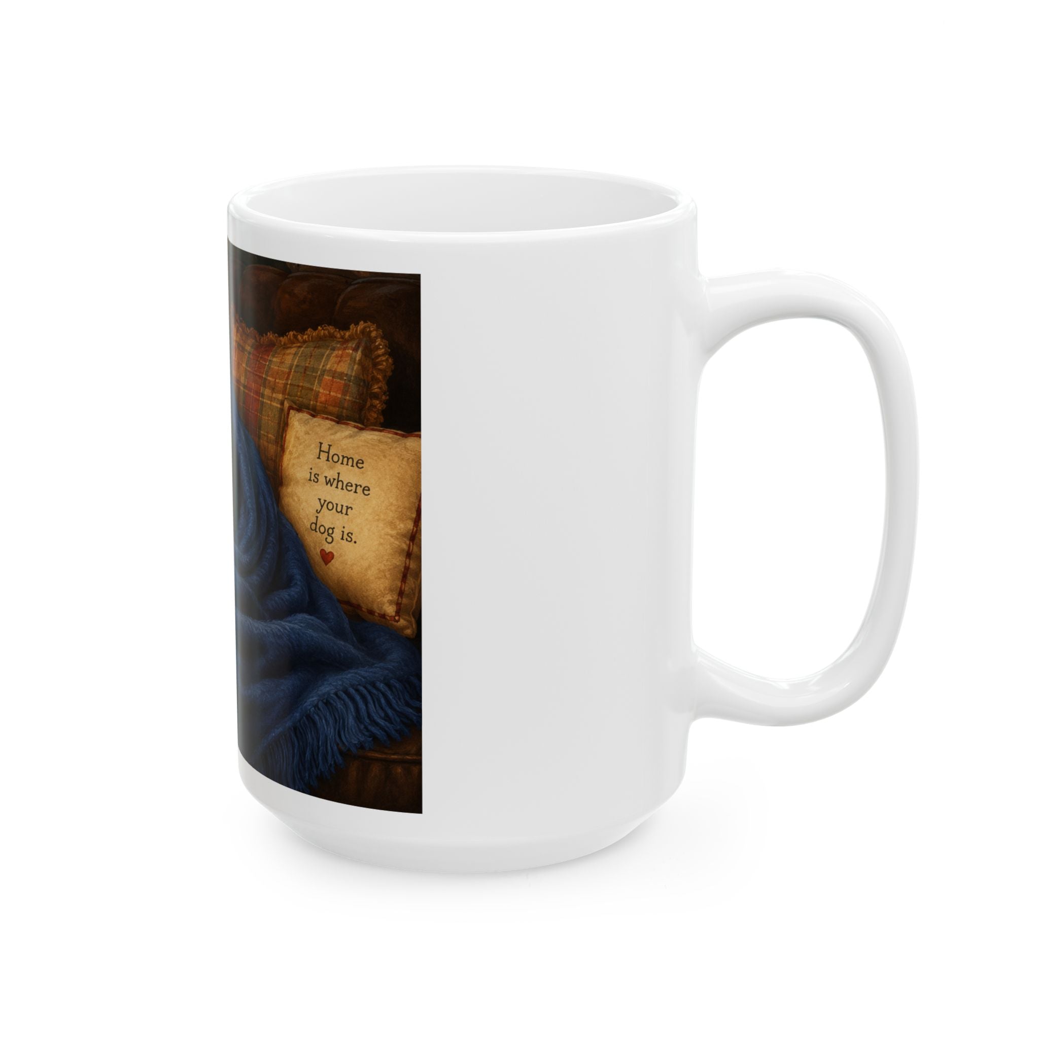 Dachshund Cozy Blanket Ceramic Mug – Cute Wrapped Dog Coffee Cup (11oz/15oz)