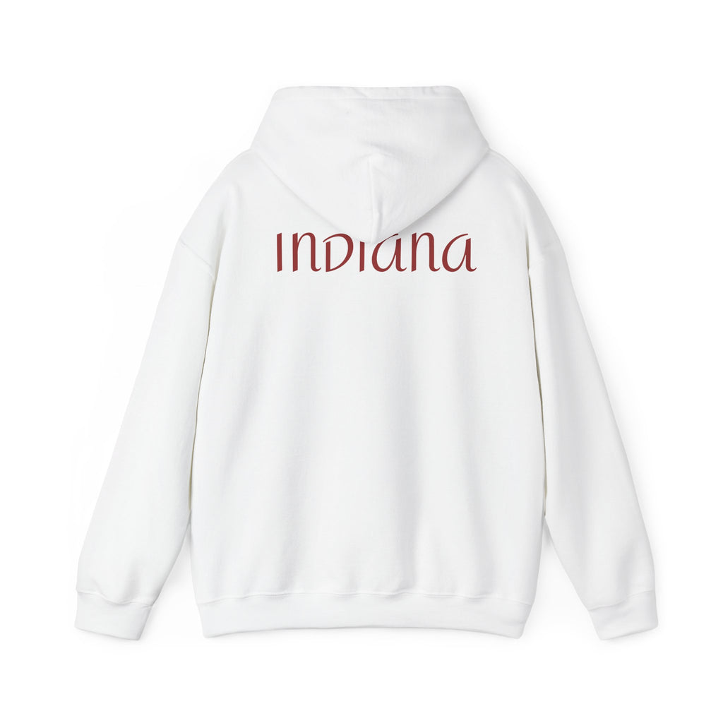 Indiana Eight1Two Hoodie – Minimal Vintage Script College Pullover