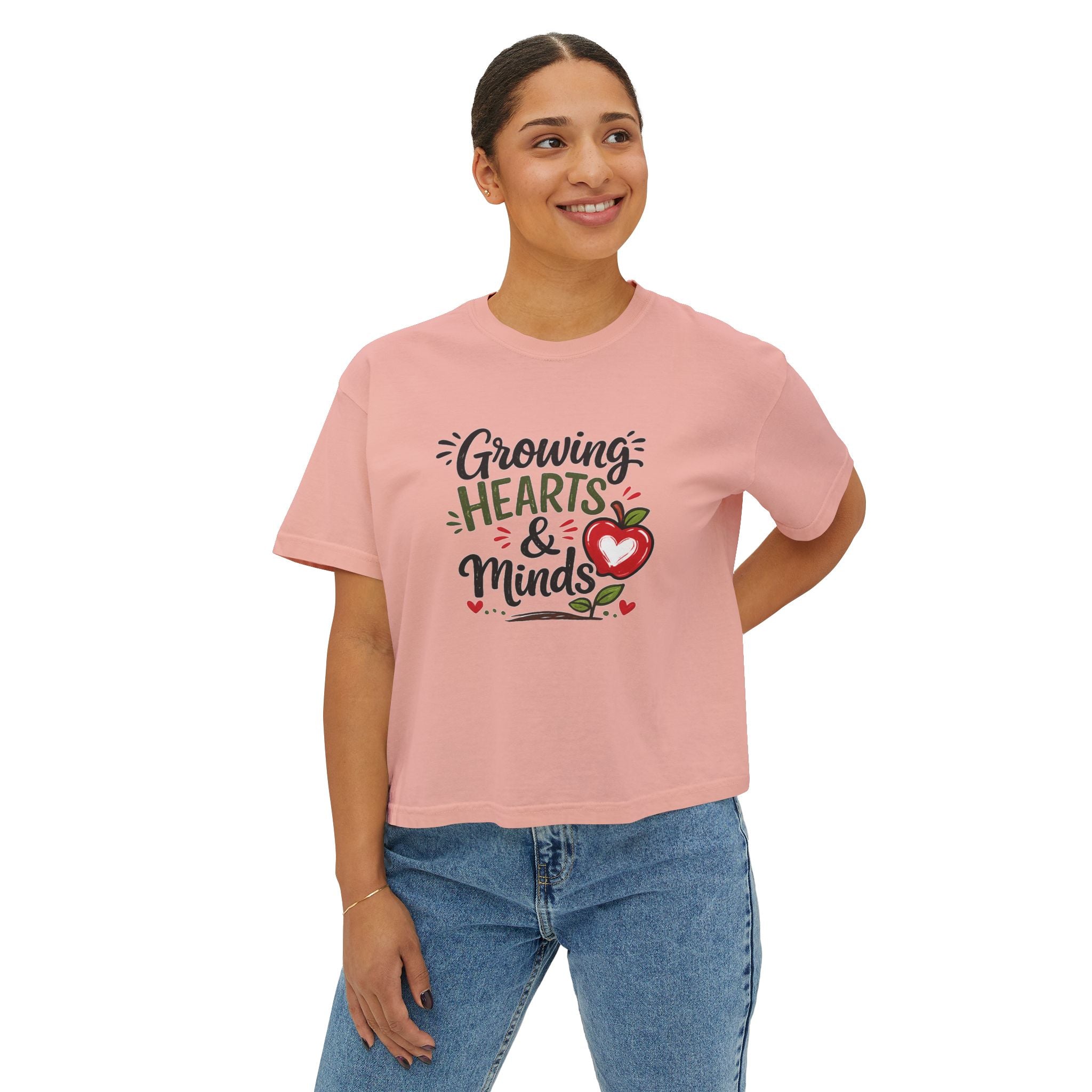Growing Hearts & Minds Teacher Boxy Tee