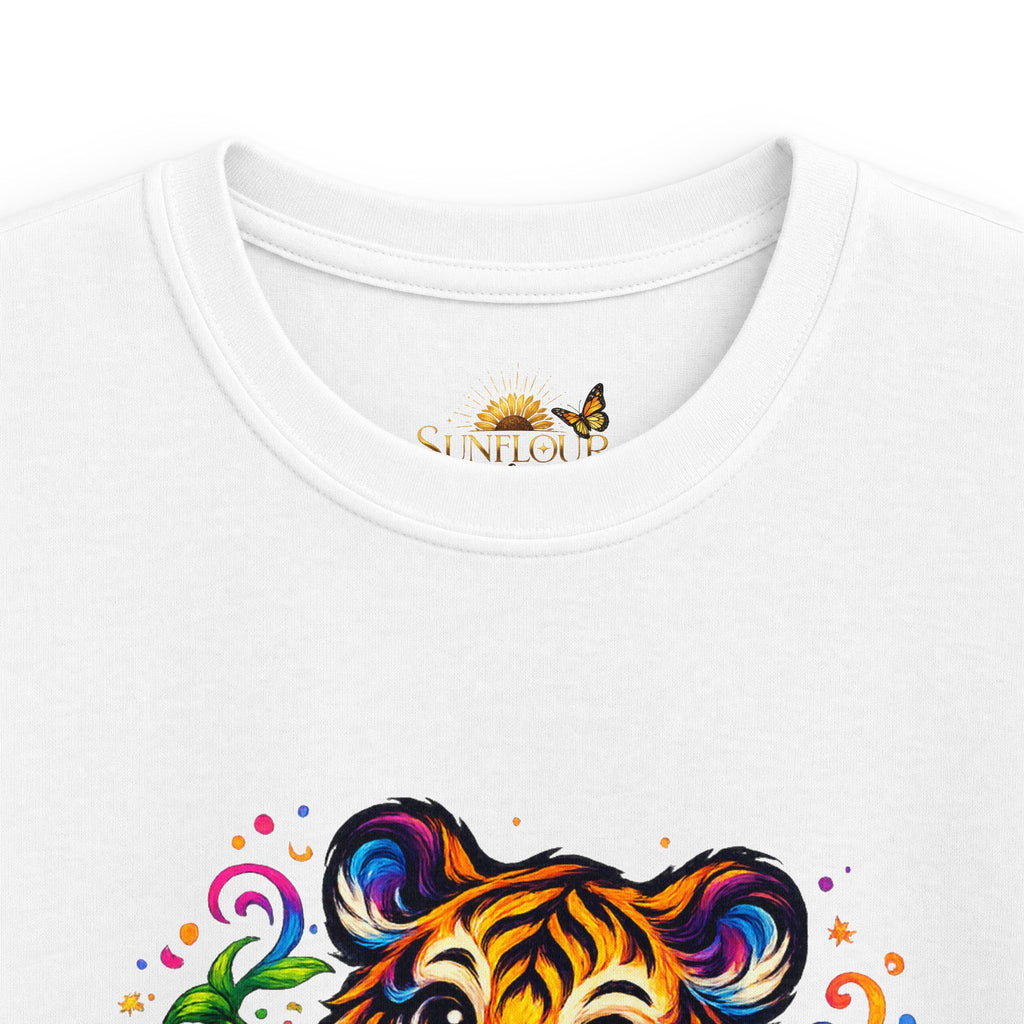 Kids Tee — Colorful Playful Tiger Cub Graphic Shirt