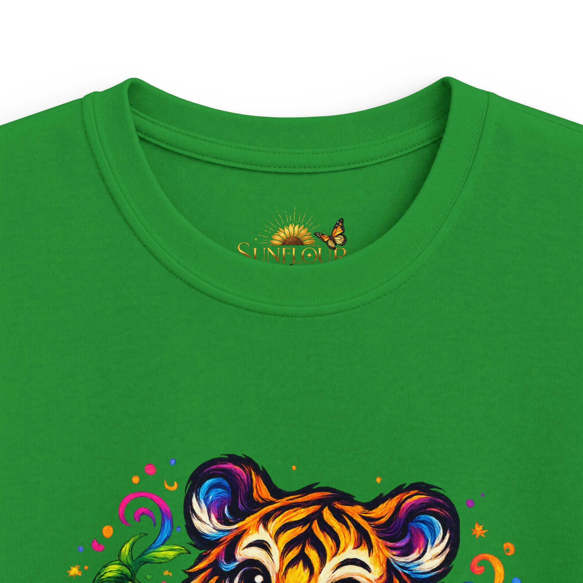 Kids Tee — Colorful Playful Tiger Cub Graphic Shirt